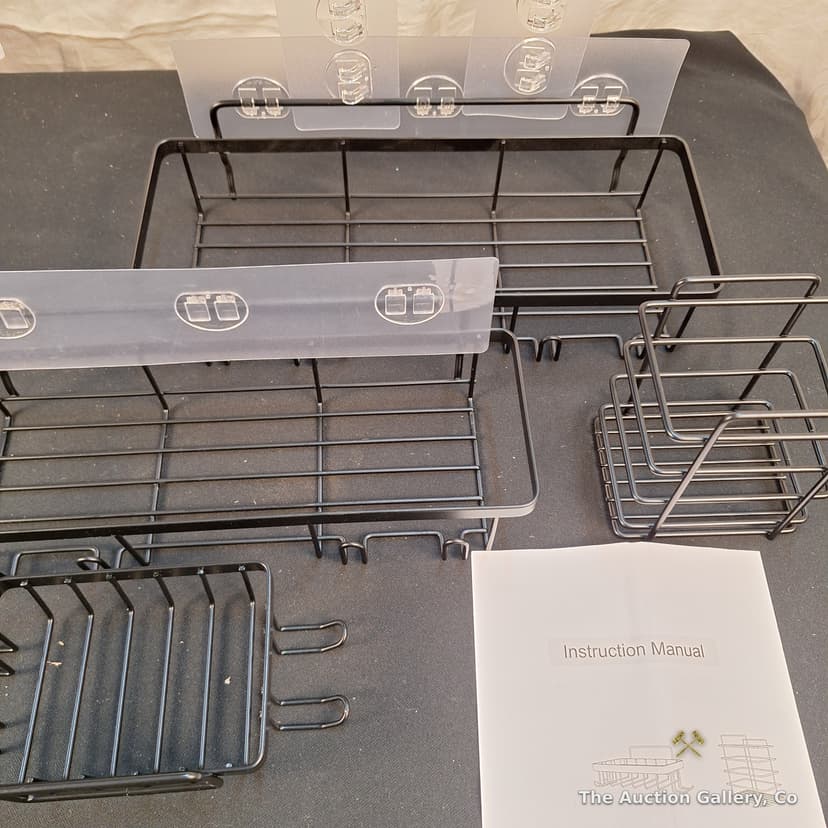 Storage Organizer Lot โ Earring Stand, Acrylic Rack, Wire Caddy Set โ photo 6