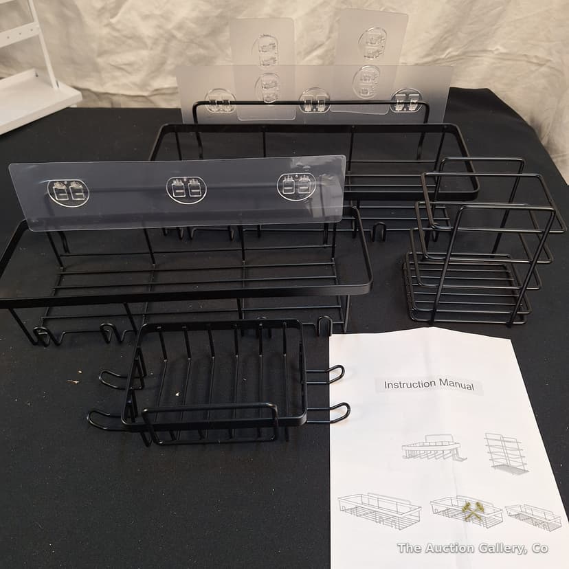 Storage Organizer Lot โ Earring Stand, Acrylic Rack, Wire Caddy Set โ photo 4