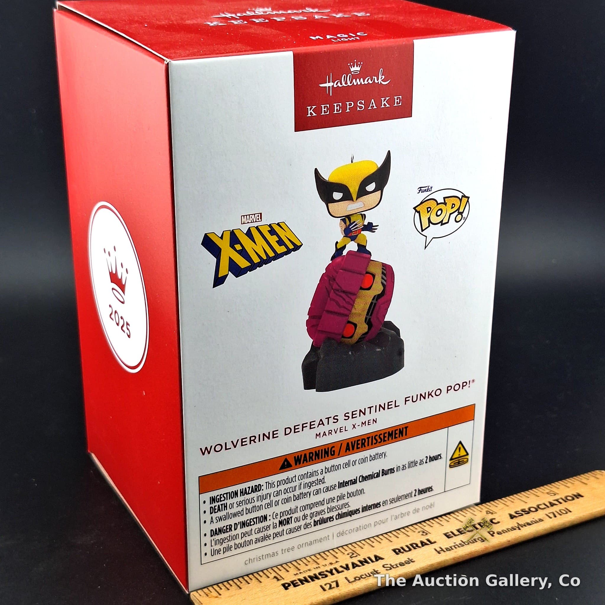 Hallmark Keepsake Marvel X-Men Wolverine Defeats Sentinel Funko Pop Ornament 2025