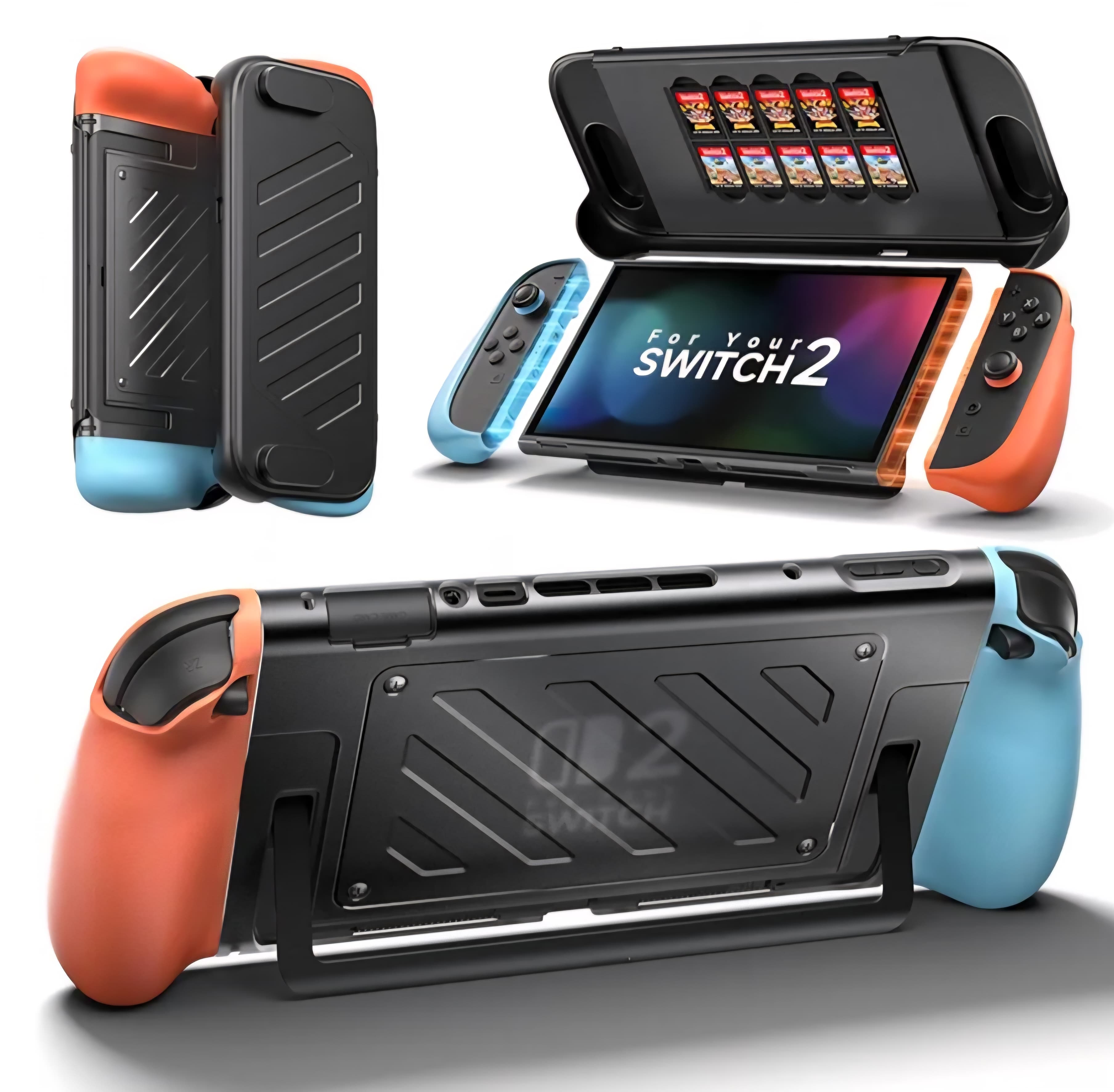 Split Protective Case for Nitendo Switch 2 - 10 Game Storage