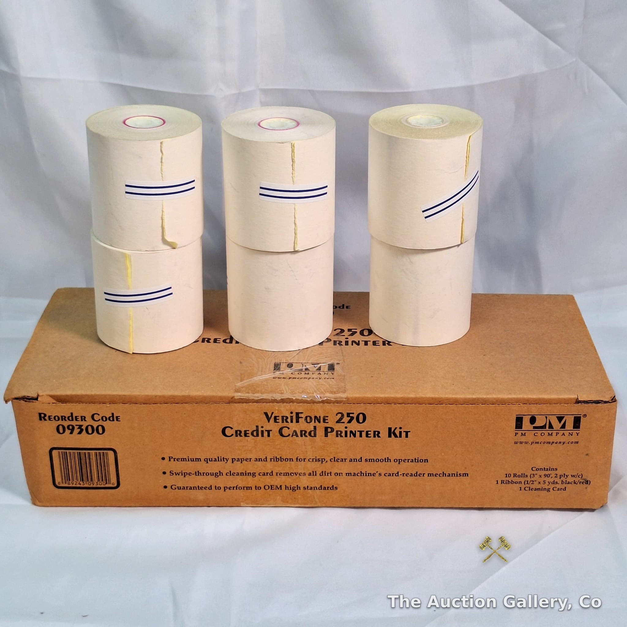PM Company VeriFone 250 Credit Card Printer Kit, 10 Rolls