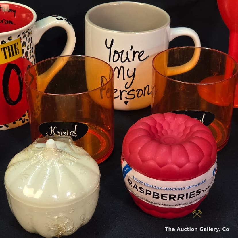 Mixed Kitchen Lot β Mugs, Kristol Tumblers, and Novelty Containers β photo 3