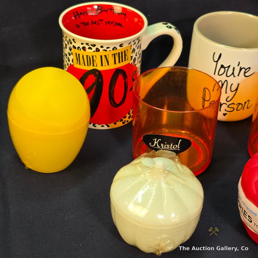 Mixed Kitchen Lot β Mugs, Kristol Tumblers, and Novelty Containers β photo 2