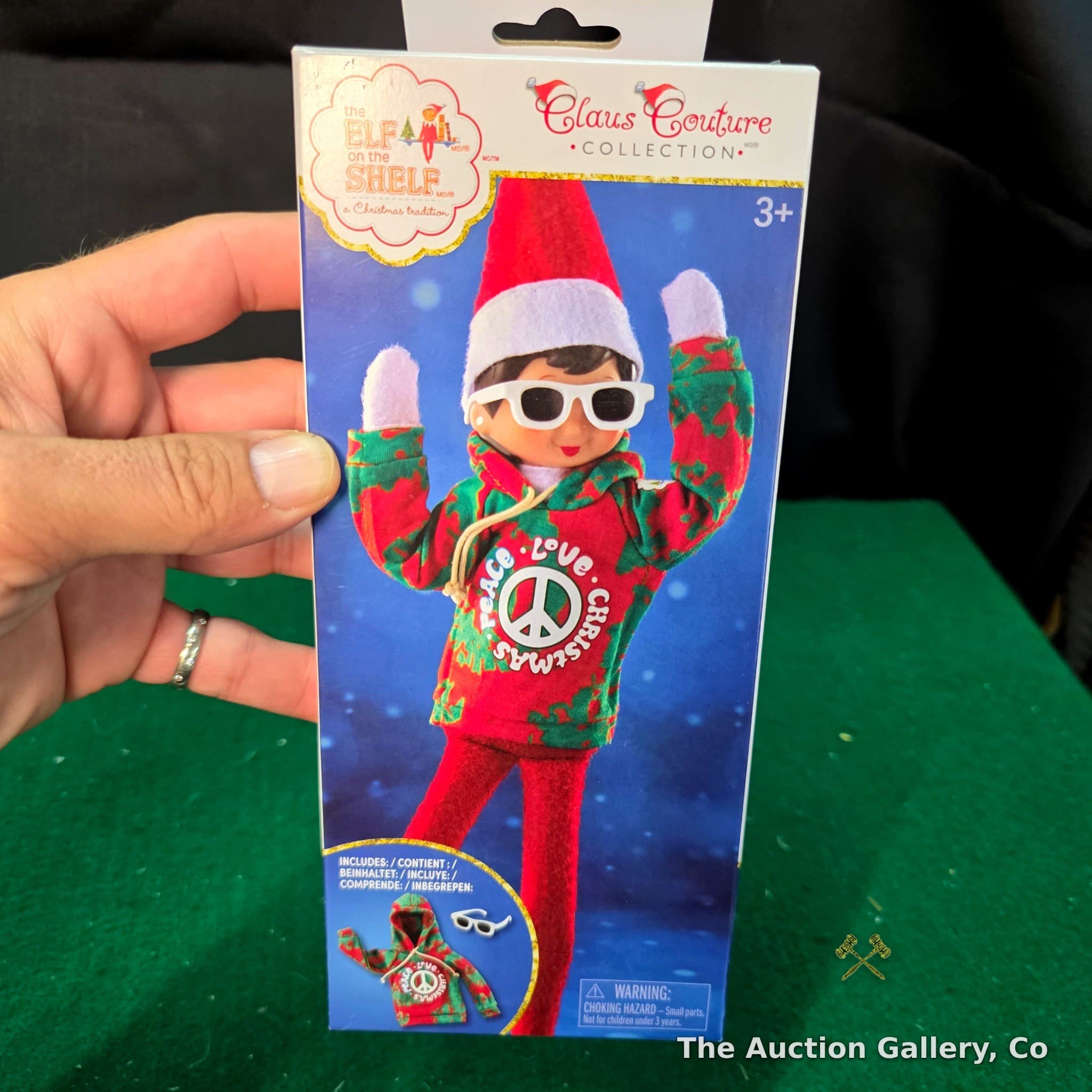 Elf on the Shelf Claus Couture Groovy Greetings Hoodie Set, New