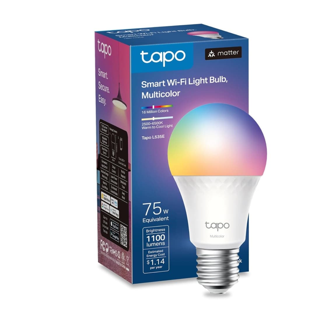 16M Colors RGBW LED Bulb, Dimmable, Voice Control w/Siri, Alexa & Google Home