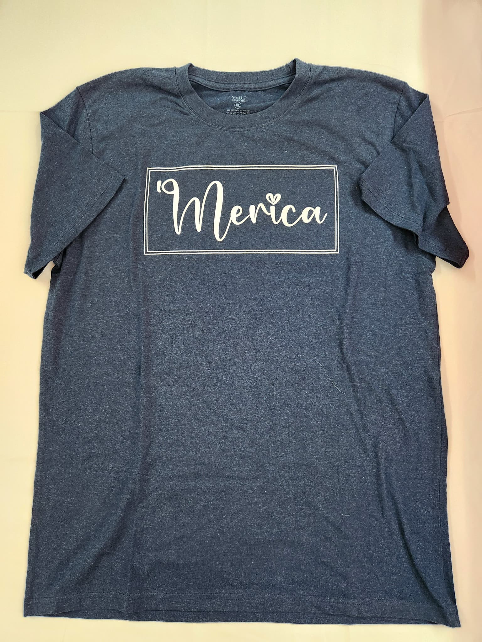 'Merica Graphic T-Shirt, Size XL, Navy
