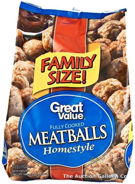 Fully Cooked Homestyle BF/Pork Meatballs Family Size