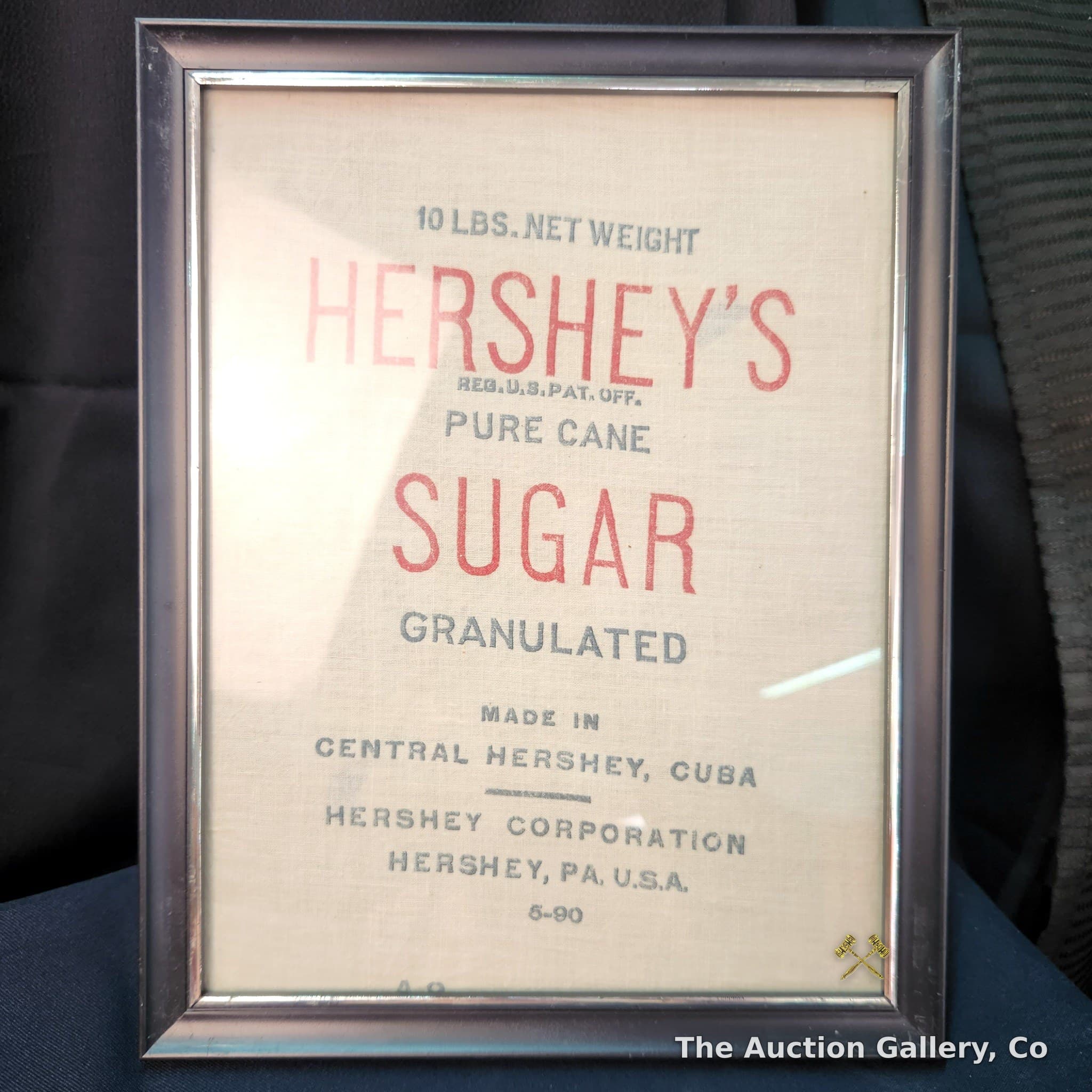 Hershey's Pure Cane Sugar Sack Panel, Framed
