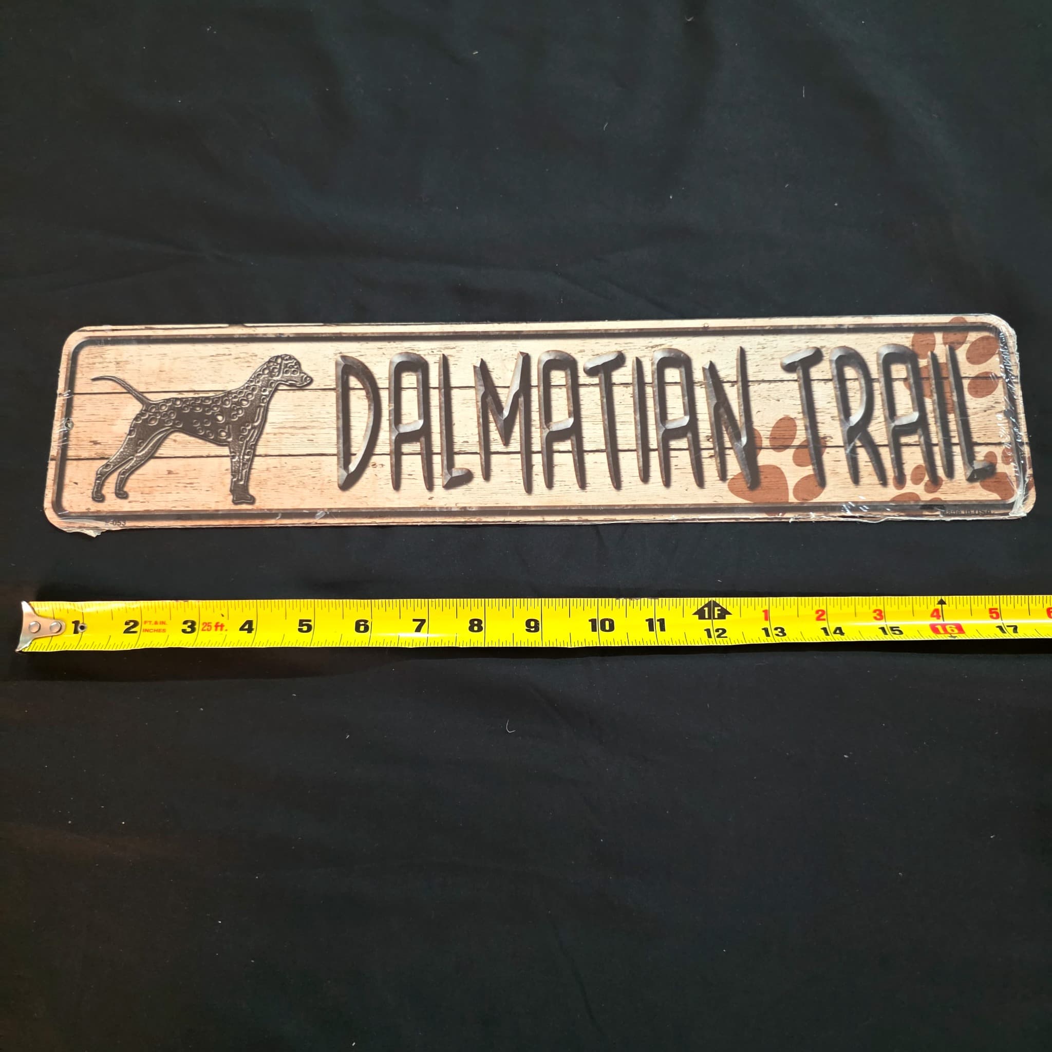 Dalmatian Trail Metal Street Sign, 18"