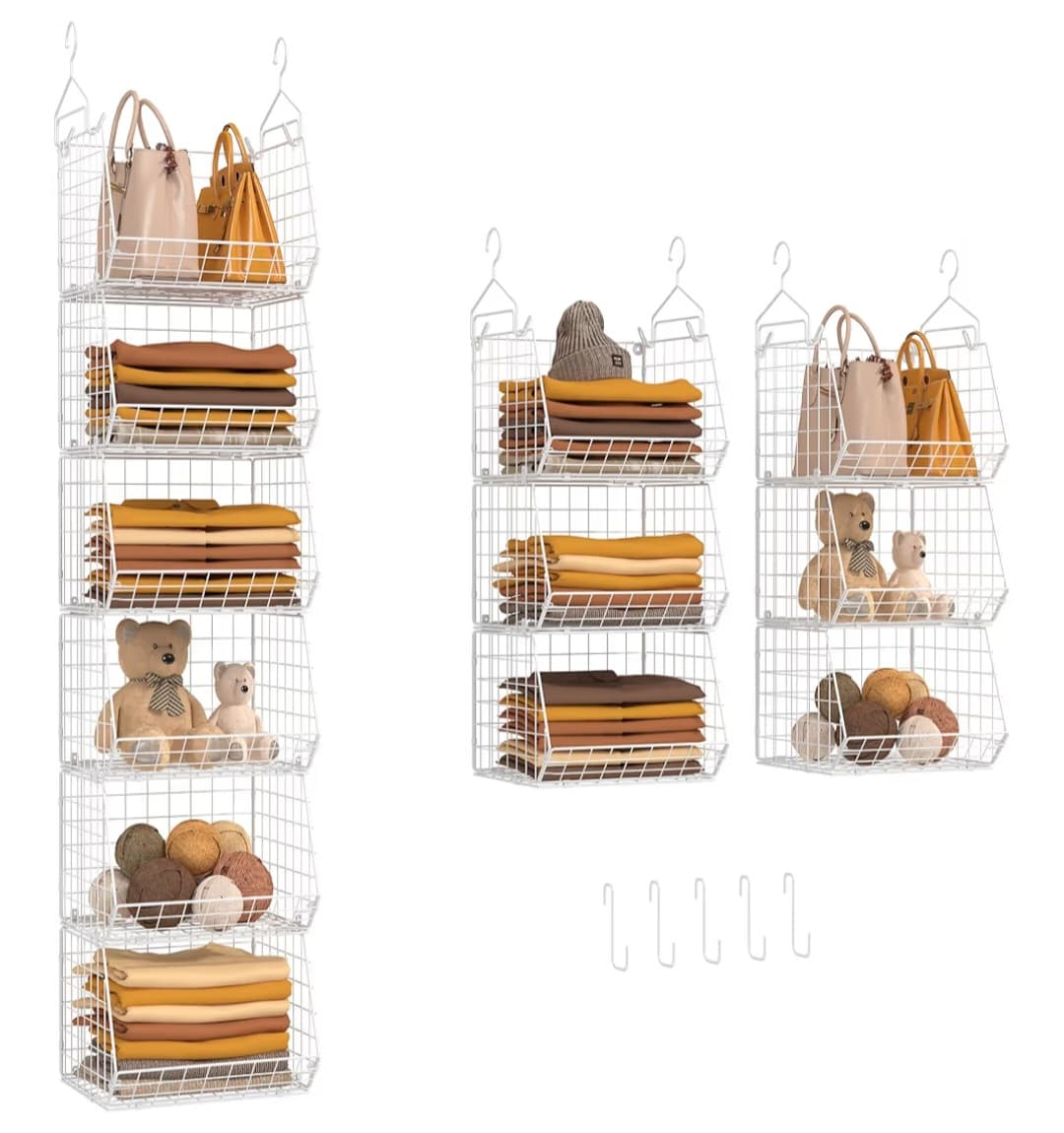 X-Cosrack 6 Tier Closet Hanging Organizer