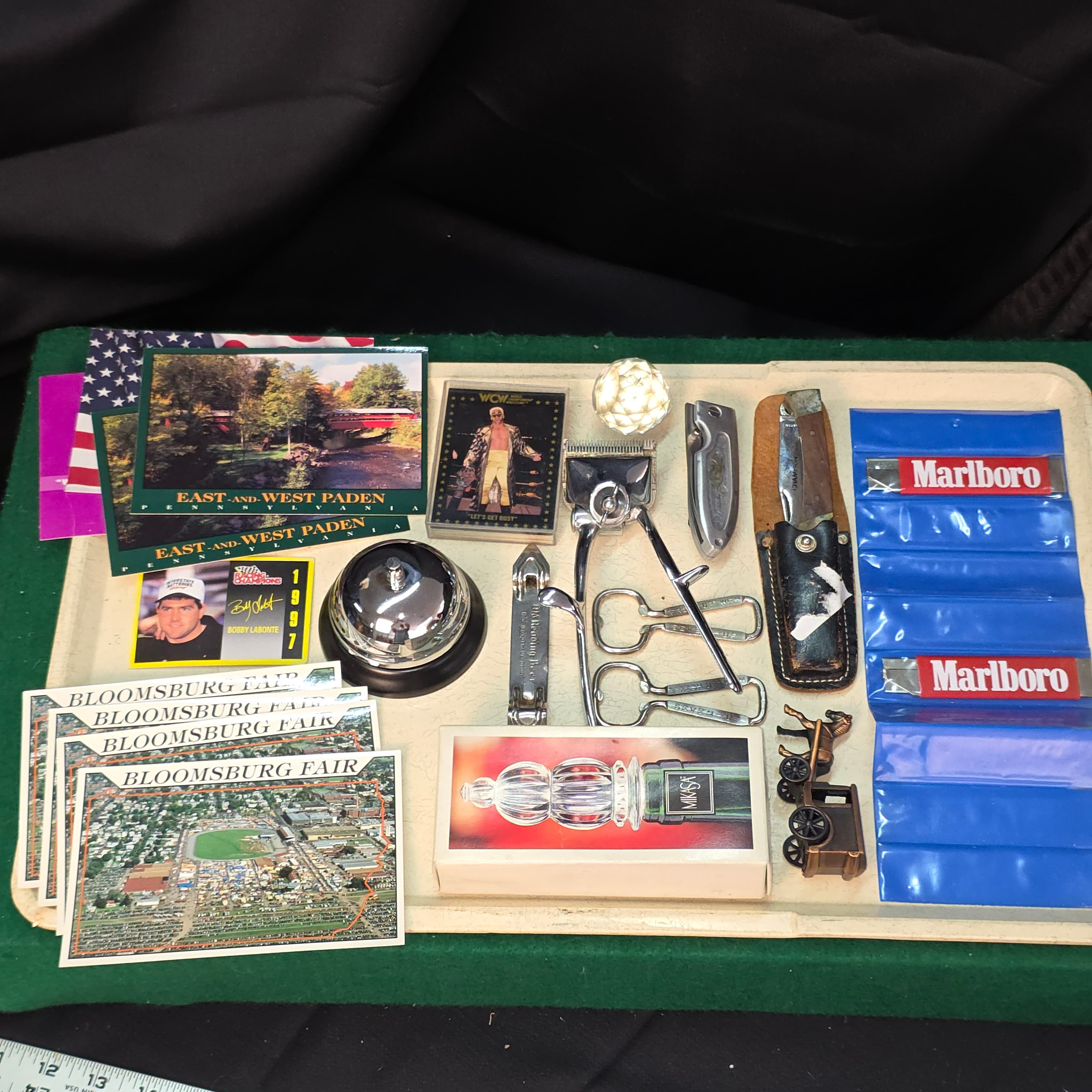 Mixed Lot β Postcards, Knives, Collectibles & More