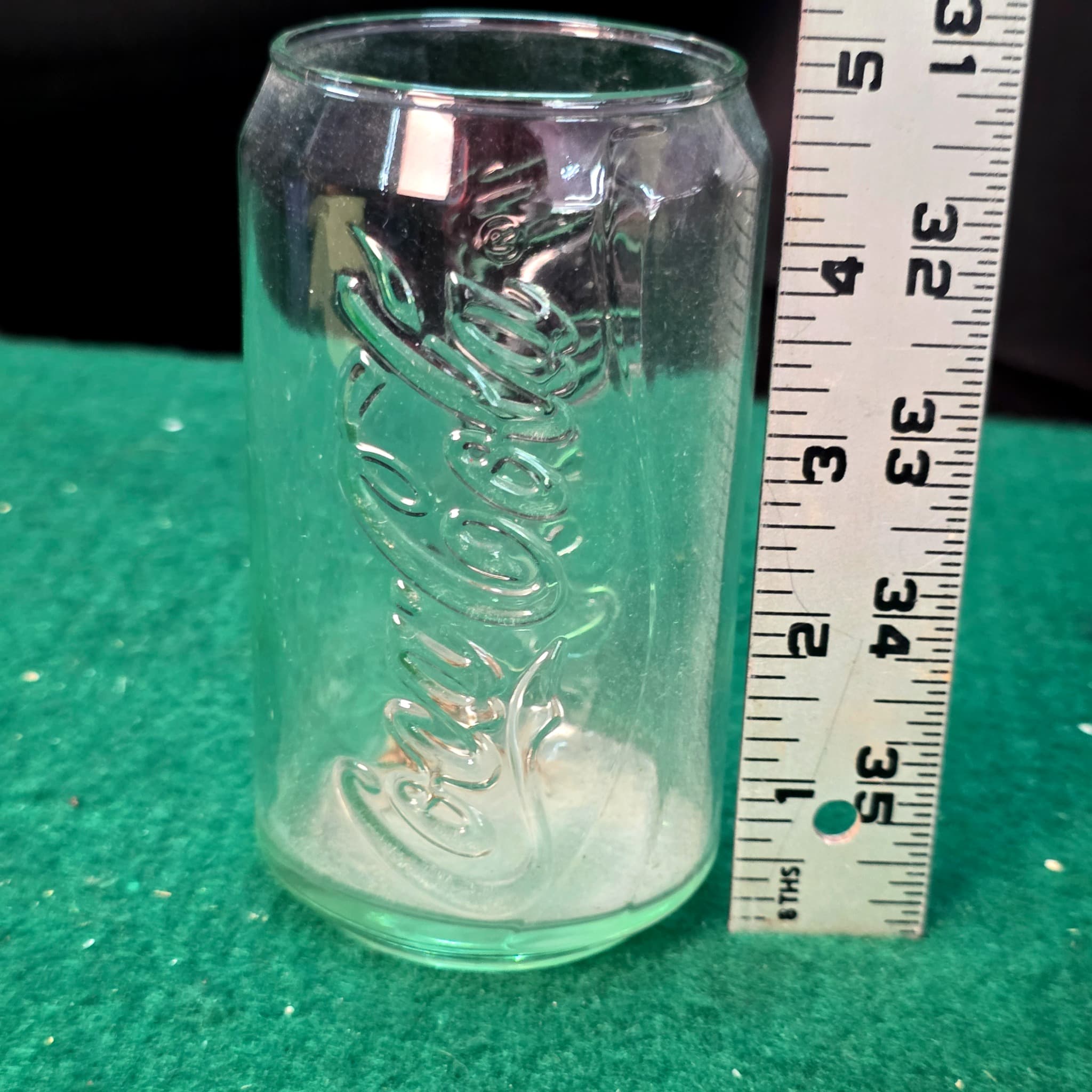 Vintage Coca-Cola Cut Bottle Glass Tumbler
