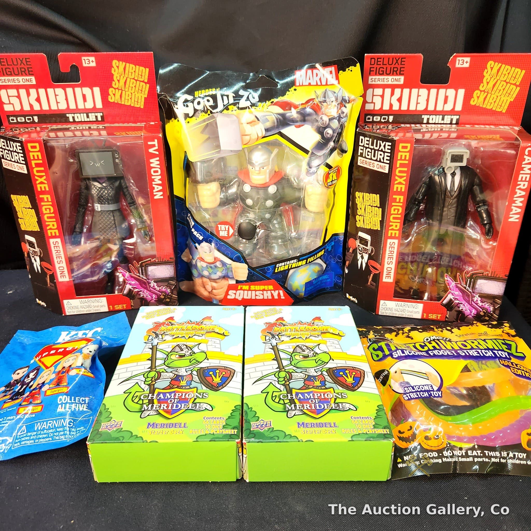 Mixed New Toy Lot โ Skibidi Toilet, Goo Jit Zu Thor, Neopets & More
