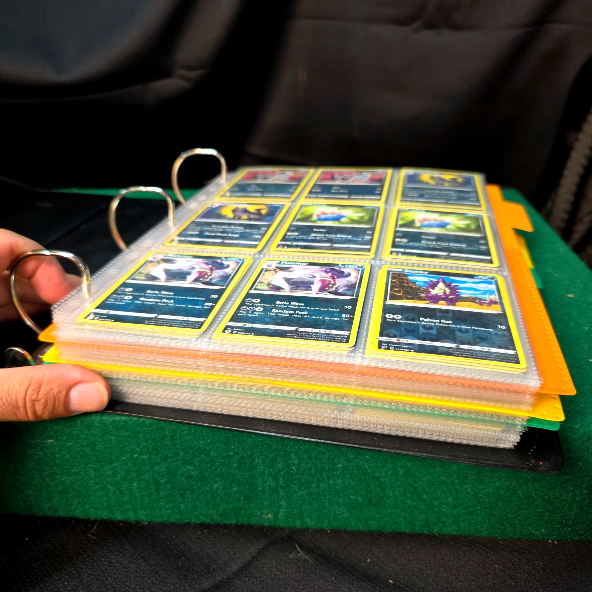 Pokemon Card Binder Lot #2 - 700+ Cards, Type-Sorted, Sword & Shield Era, Dark Fighting Electric Grass