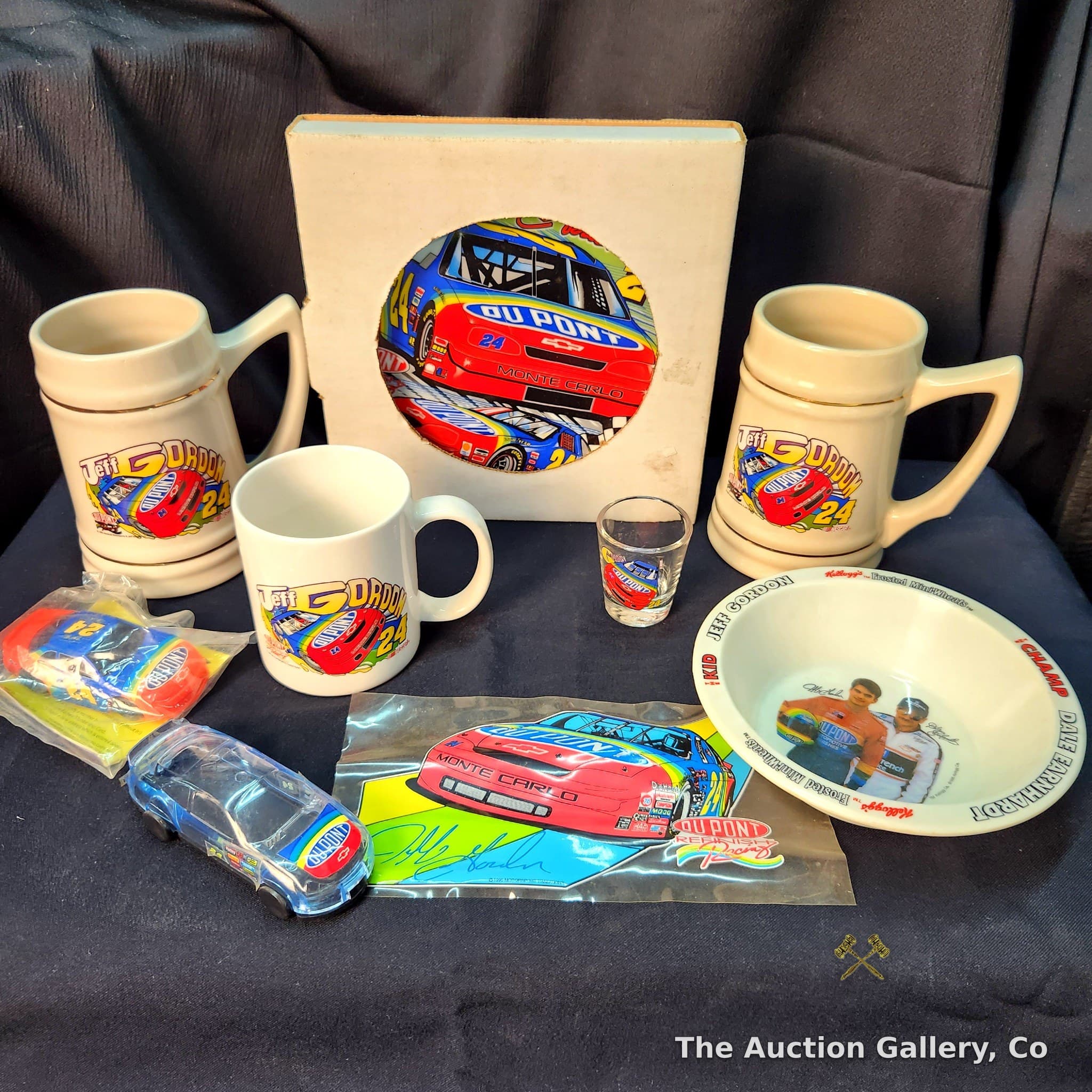 Jeff Gordon #24 DuPont NASCAR Memorabilia Collection, 9 Pieces