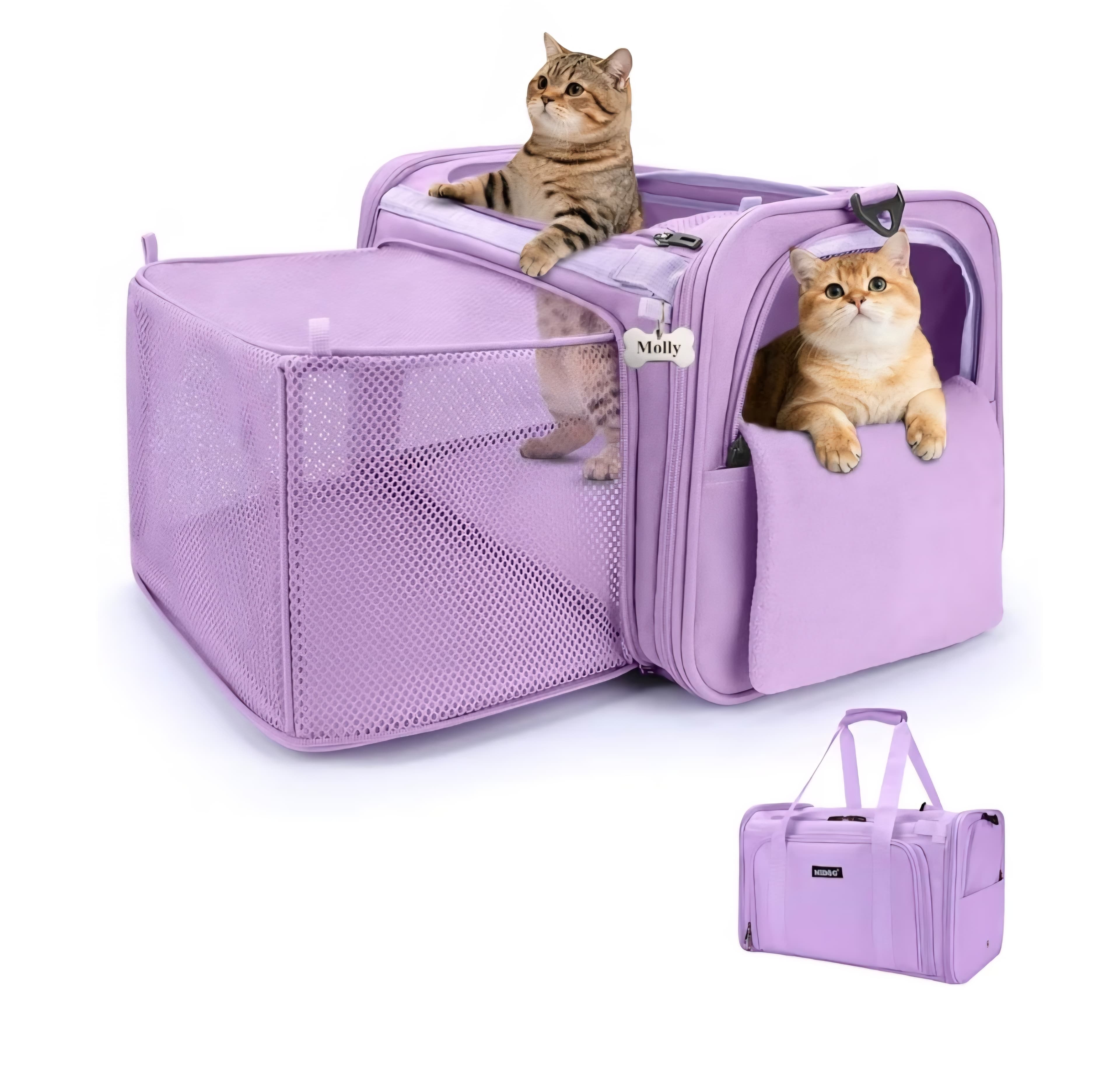Cat Carrier - Securly fits Seat belt - Airline Approved
