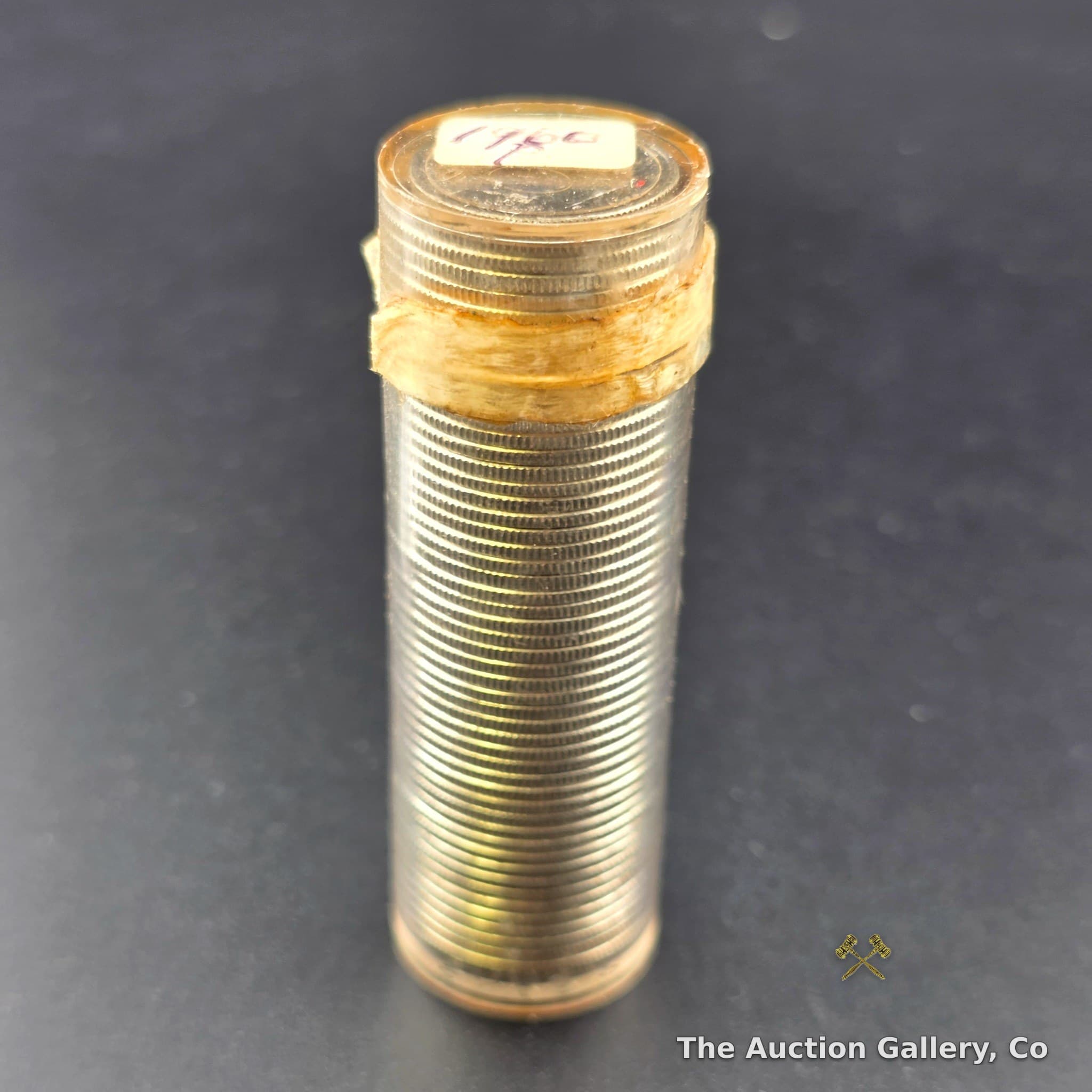 1960-P Roosevelt Silver Dimes, Full Roll of 50