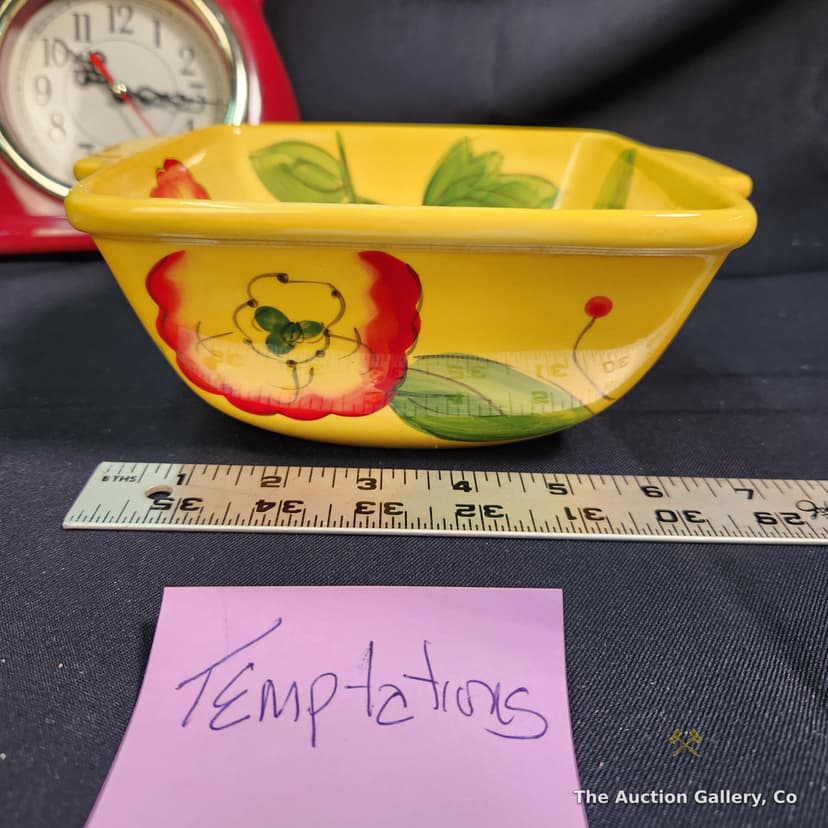 Kitchen Lot โ Teapot Clock, Temp-tations Dish, Pastry Brushes & Towel โ photo 3