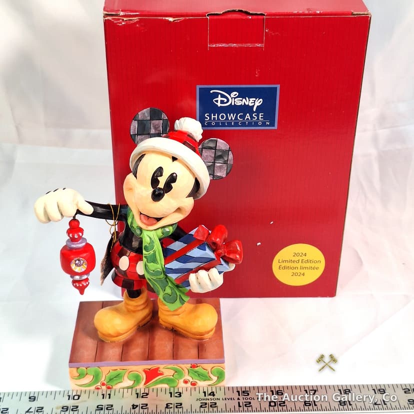 Jim Shore Disney Traditions "Christmas Magic" Mickey Mouse Figurine, 2024 Limited Edition