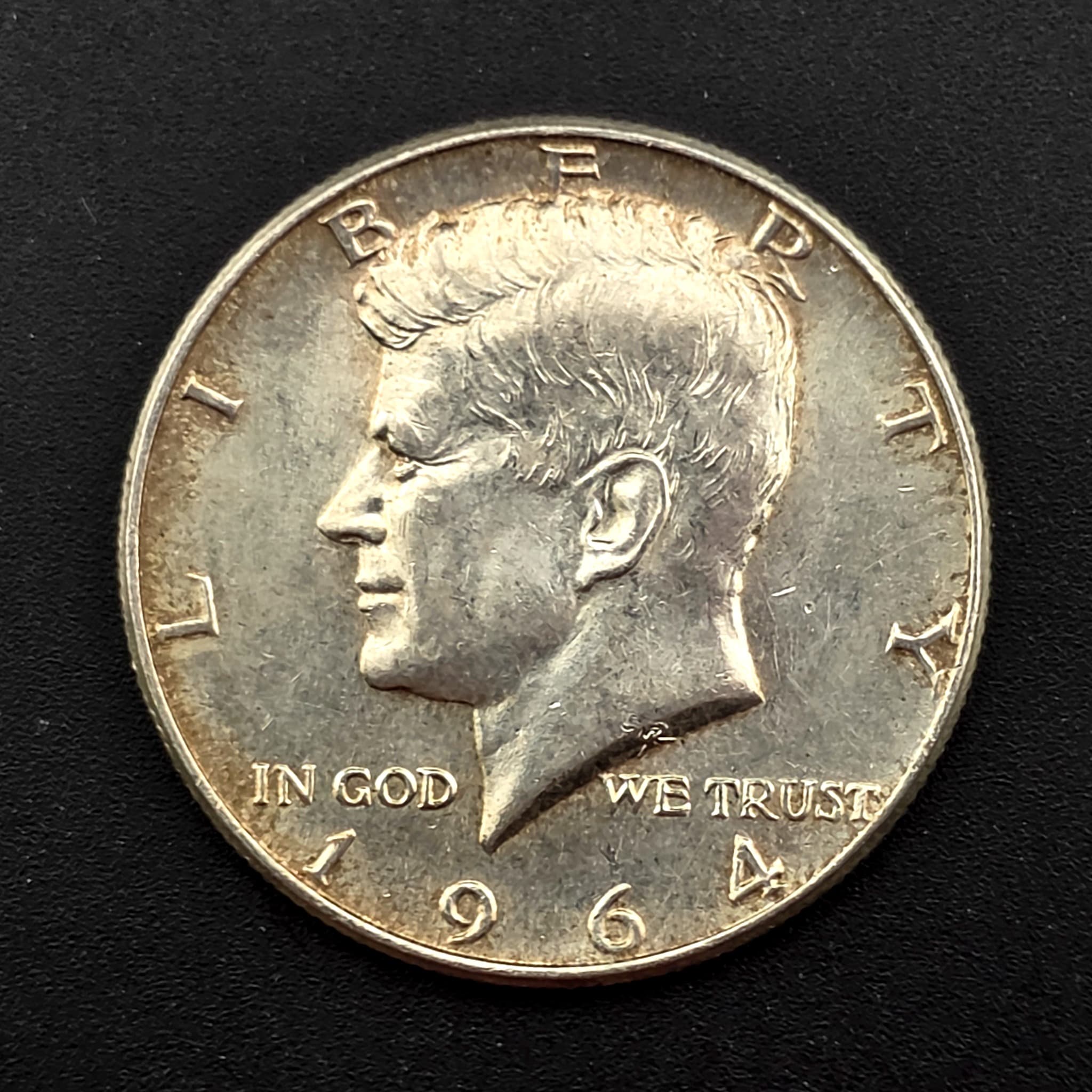 1964 Kennedy Half Dollar, 90% Silver