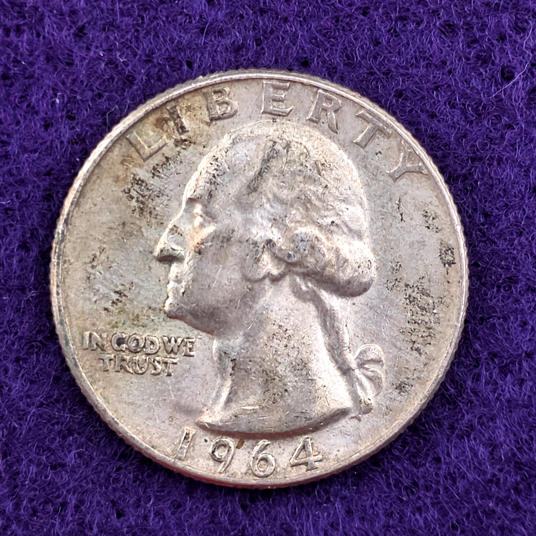 1964-D Washington Quarter, 90% Silver