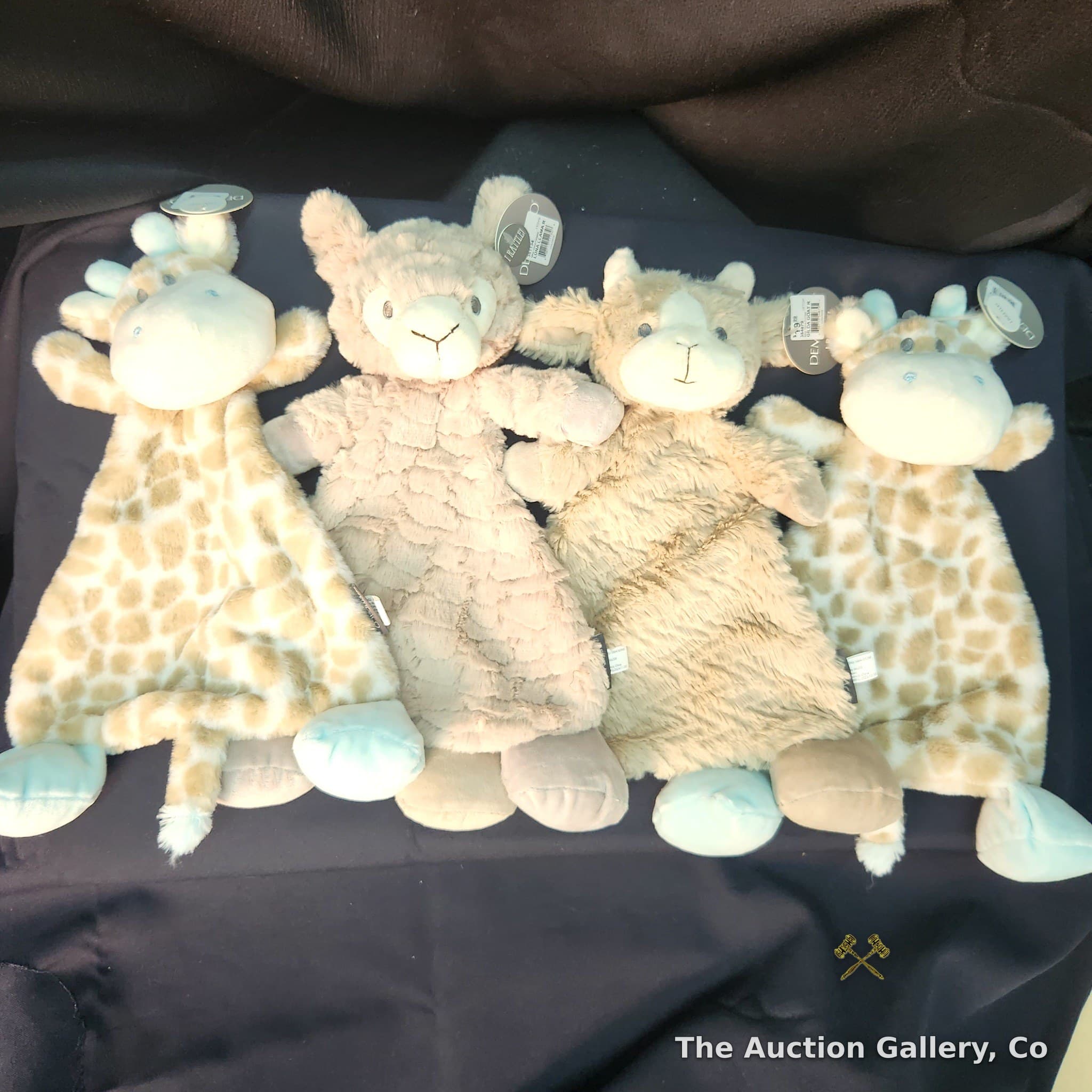 Demdaco Baby Plush Rattle Loveys, Set of 4 โ New with Tags
