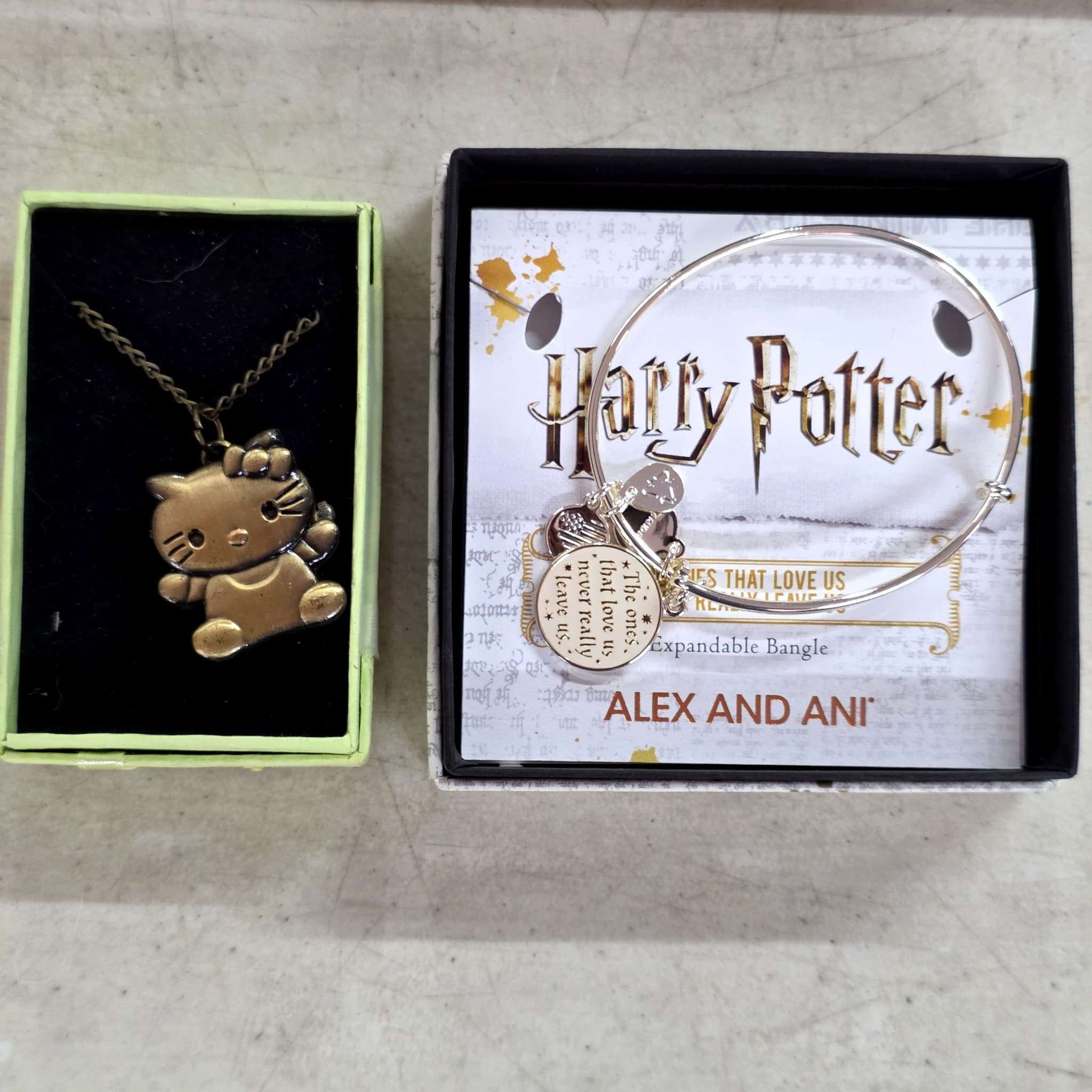 Harry Potter Bangle & Hello Kitty Necklace, 2 Pieces