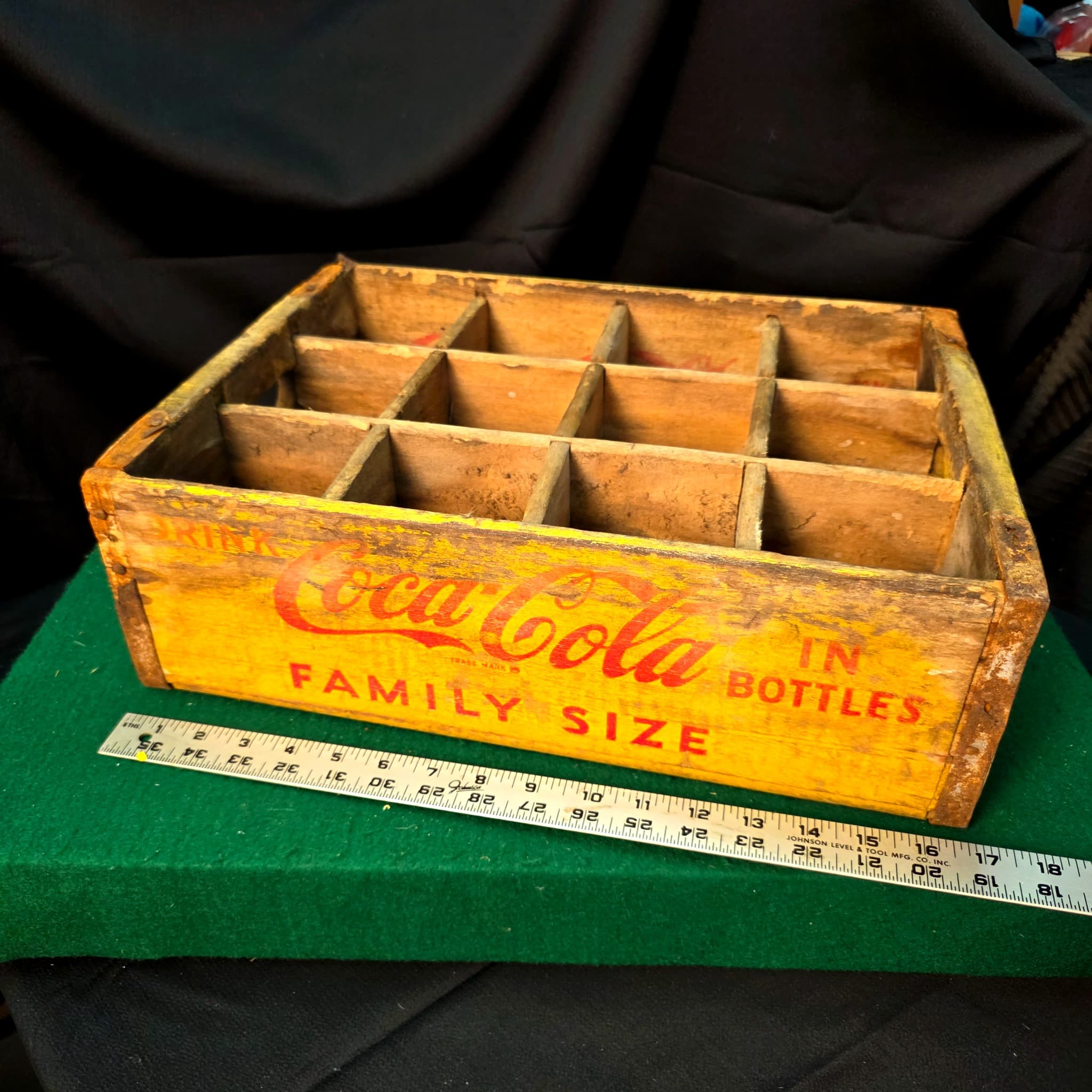 Vintage Coca-Cola "Family Size" Wooden Bottle Crate