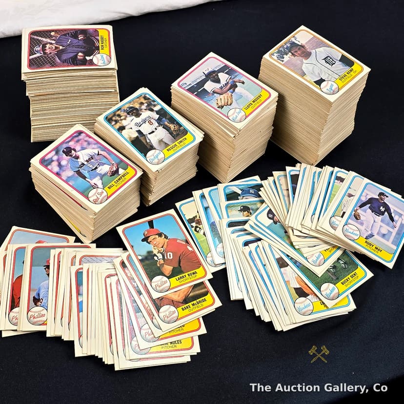1981 Fleer Baseball Cards, Very Large Lot