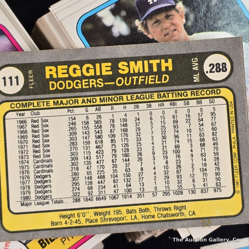 1981 Fleer Baseball Cards, Very Large Lot โ photo 6