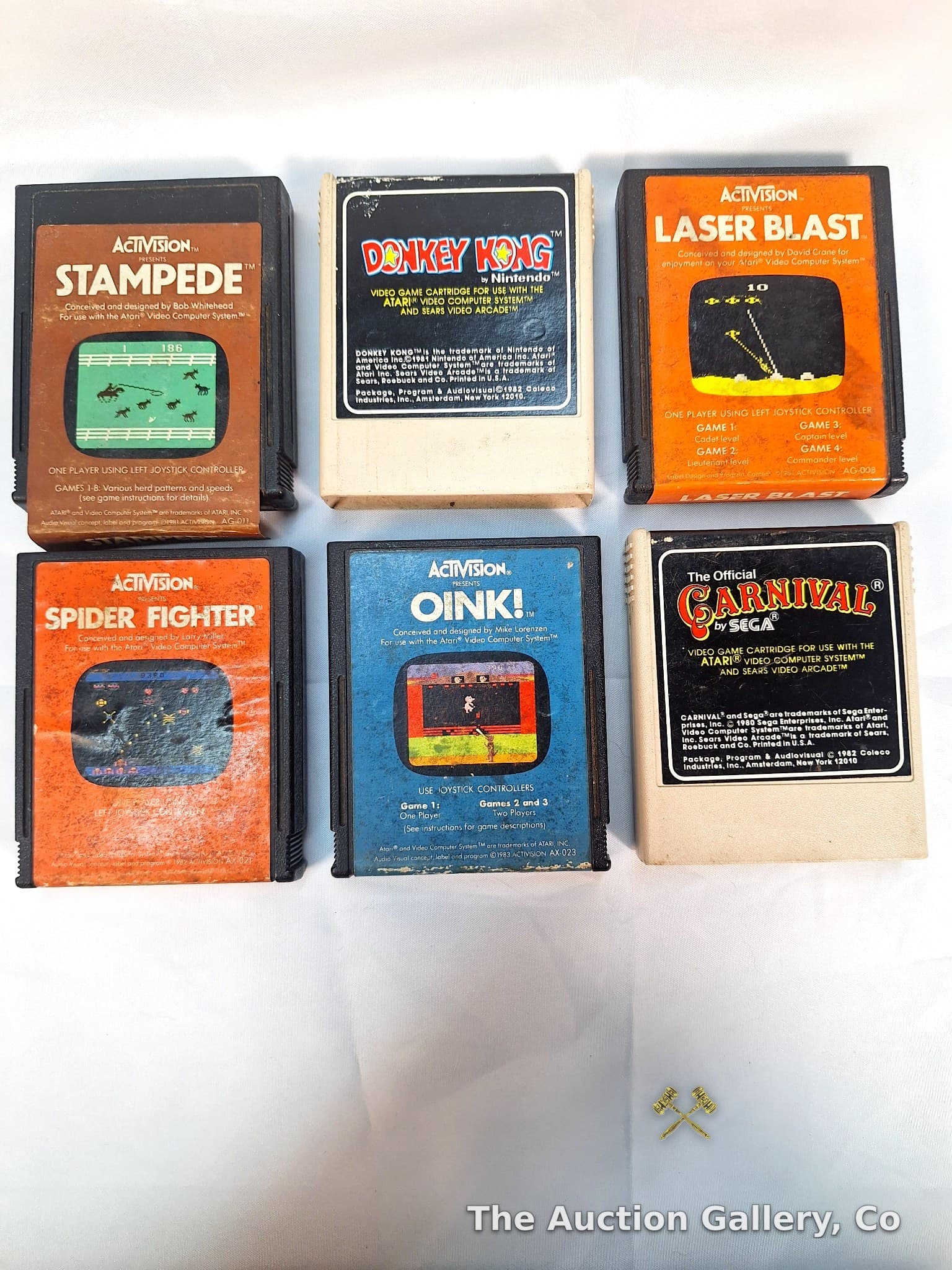 Atari 2600 Cartridges, Lot of 6 โ Activision, Sega, Nintendo