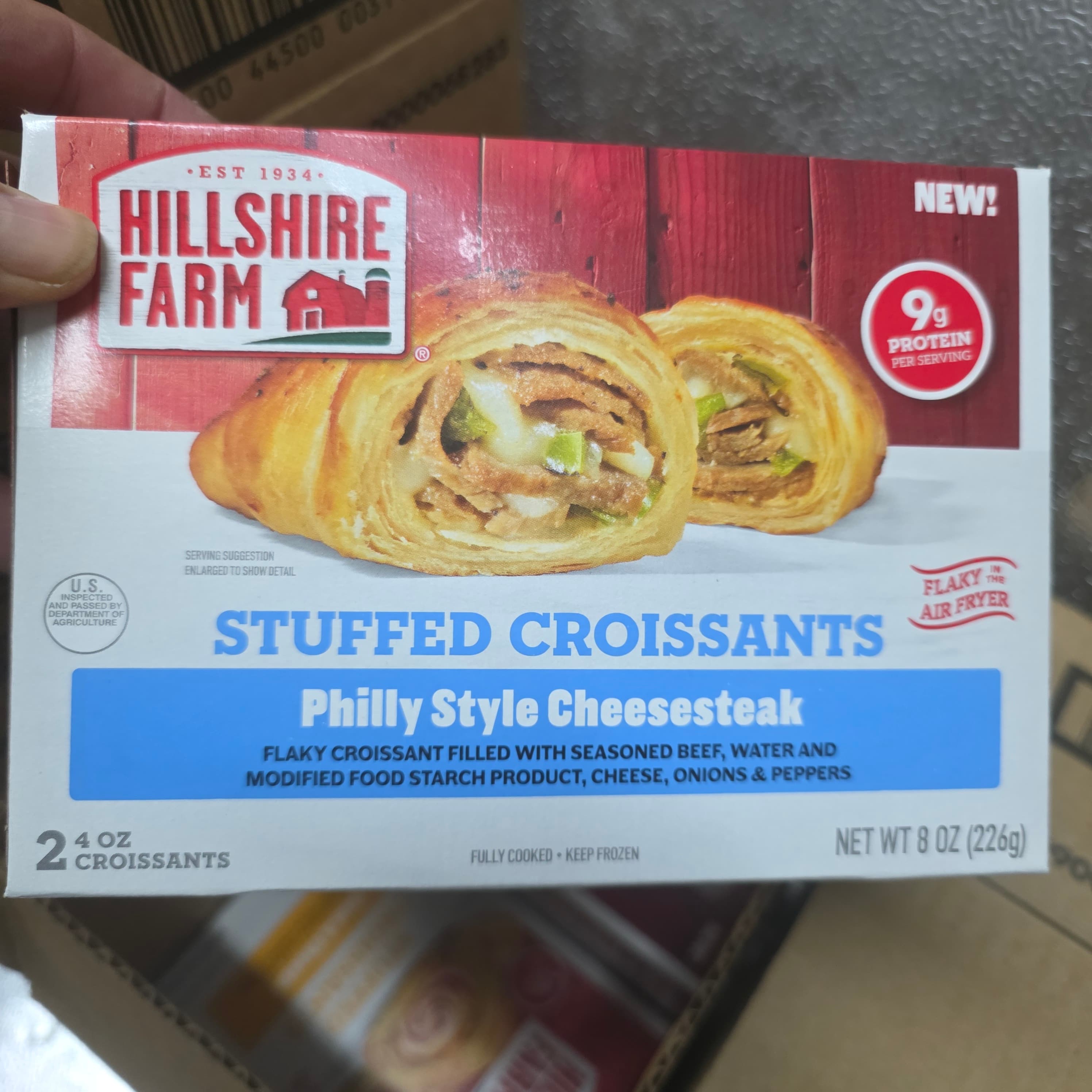 2pk. Hillshire farms Stuffed Croissants Philly Style Cheesesteak