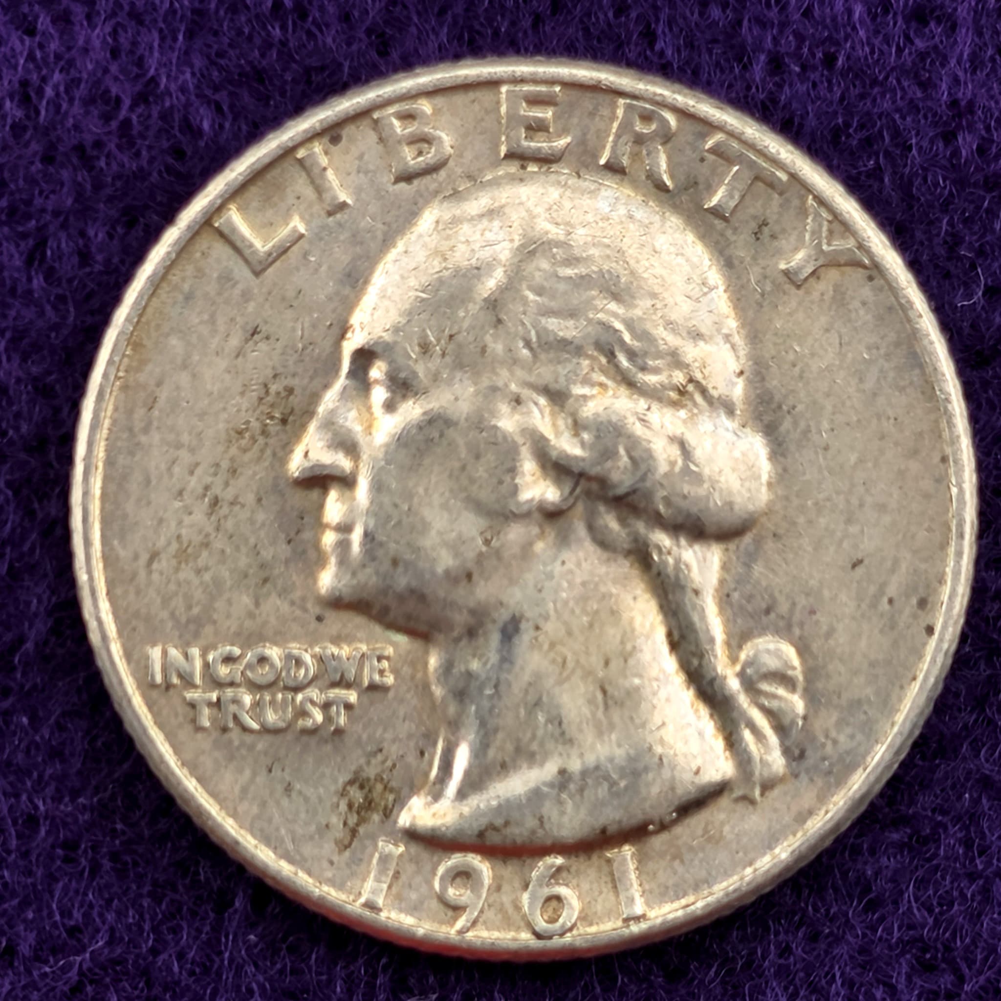 1961-D Washington Quarter, 90% Silver