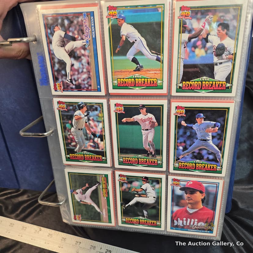 1991 Topps Baseball Complete Set, #1โ792 in Binder โ photo 3