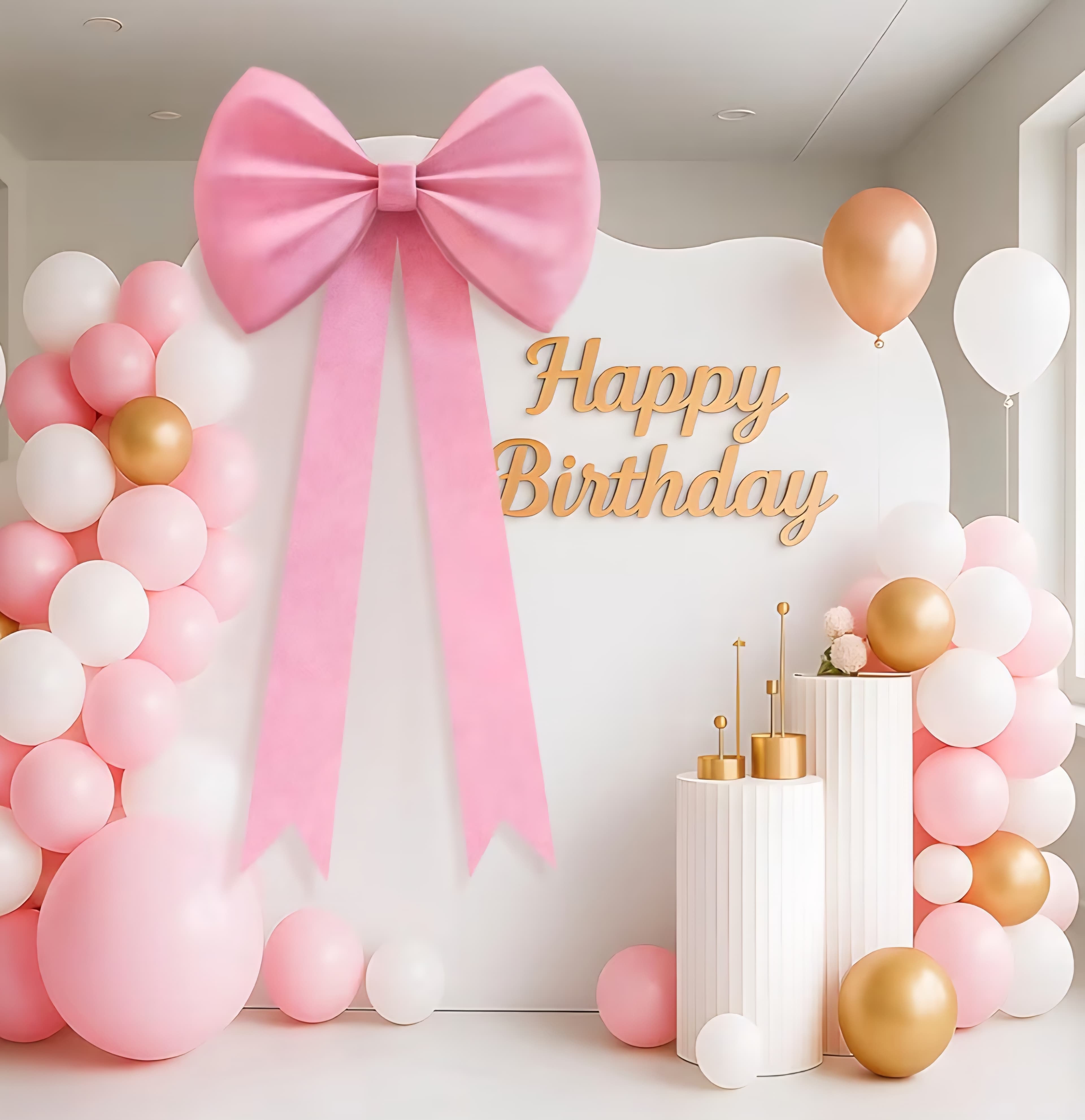 Giant Pink Bow (45in x 90in)