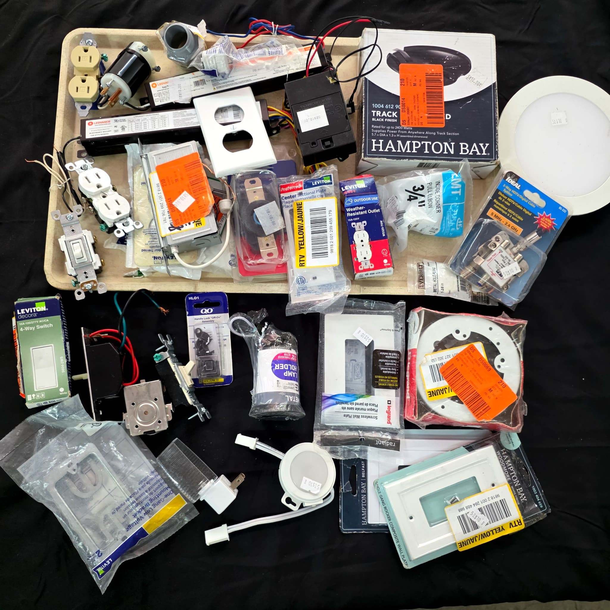 Mixed Lot of Electrical Supplies & Hardware