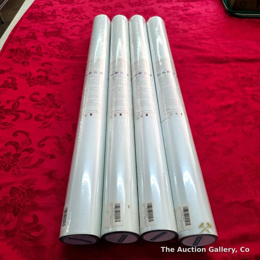 Magnetic Dry-Erase Whiteboard Paper, 4 Rolls, 48x36", with Accessories