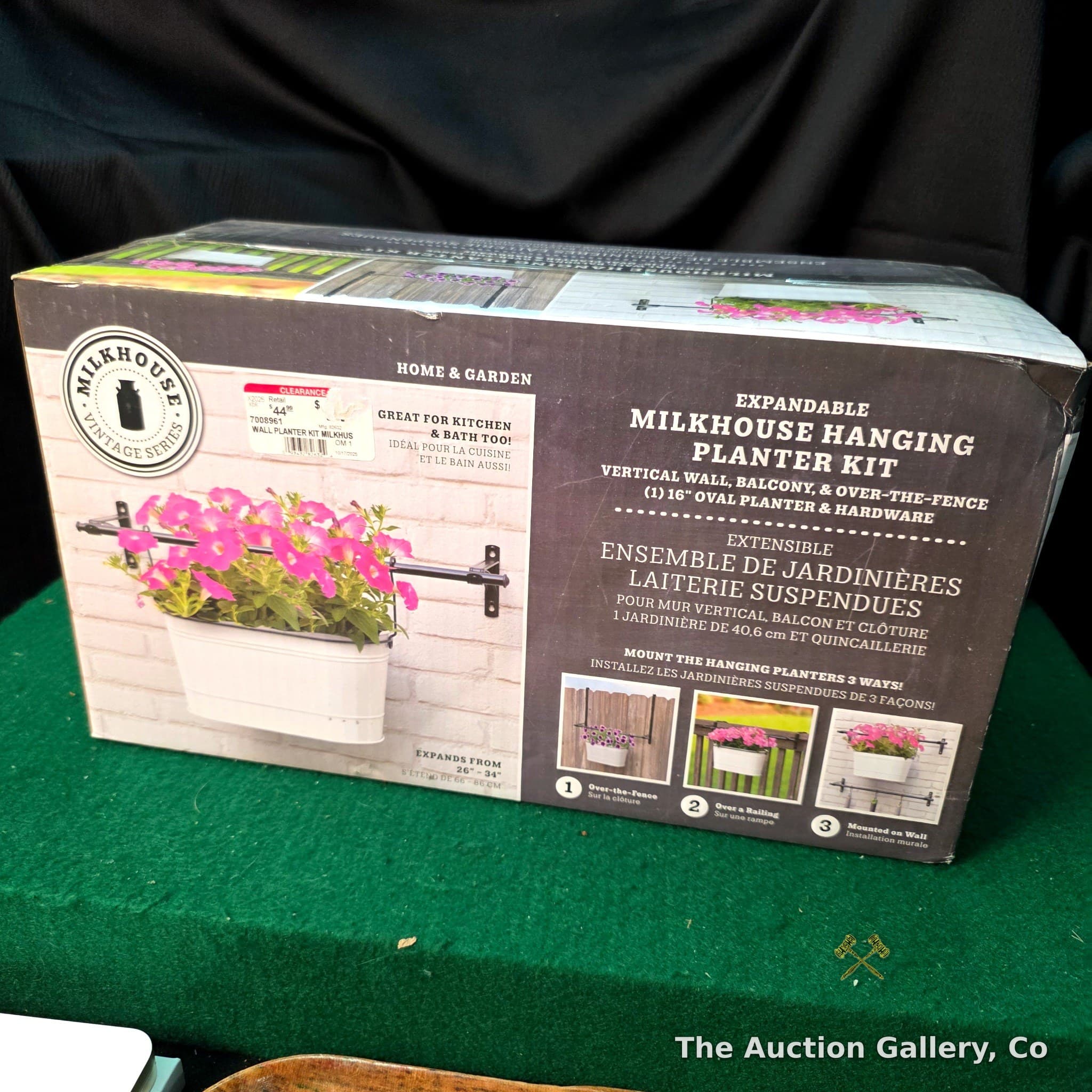 Milkhouse Vintage Series Expandable Hanging Planter Kit, New