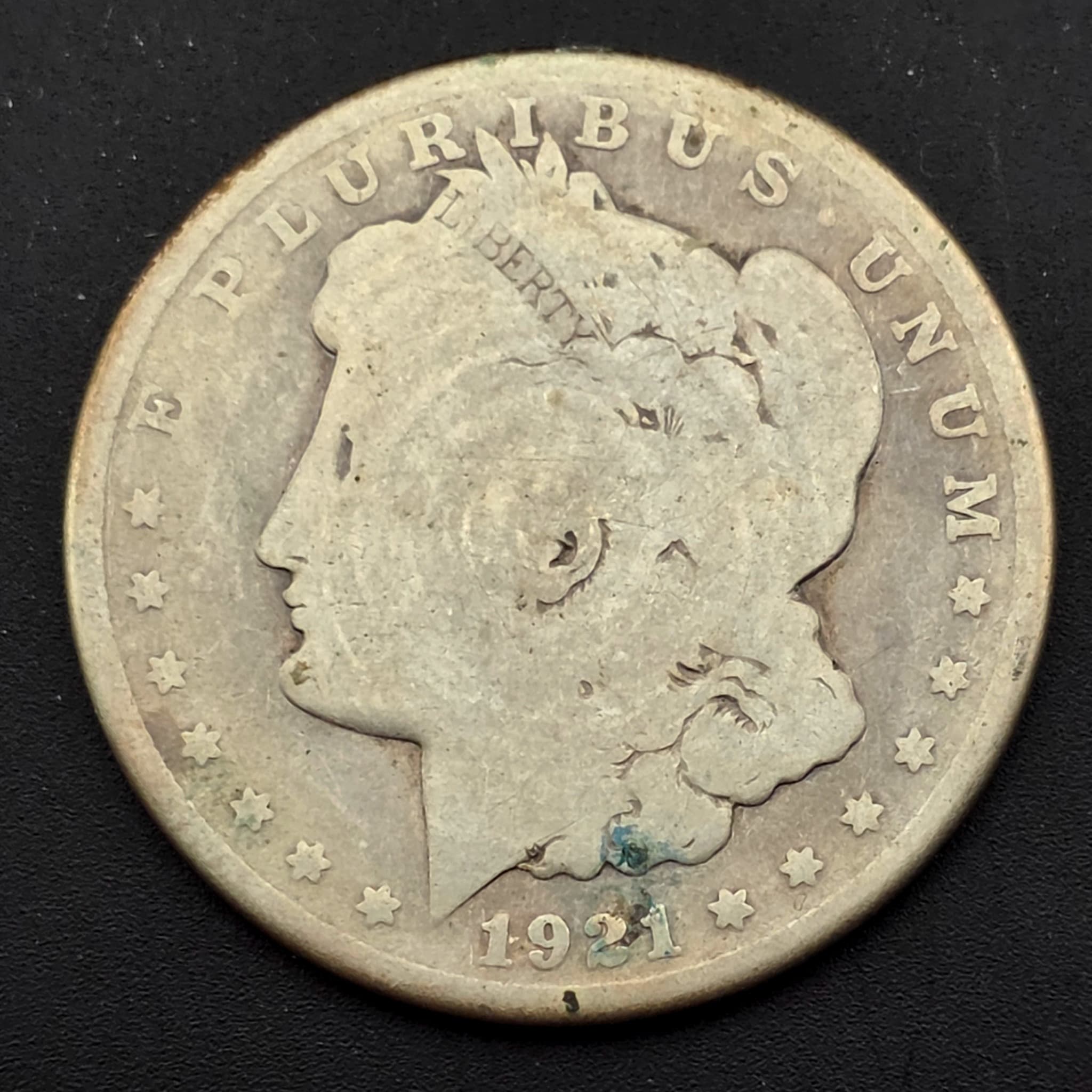 1921-S Morgan Silver Dollar, 90% Silver