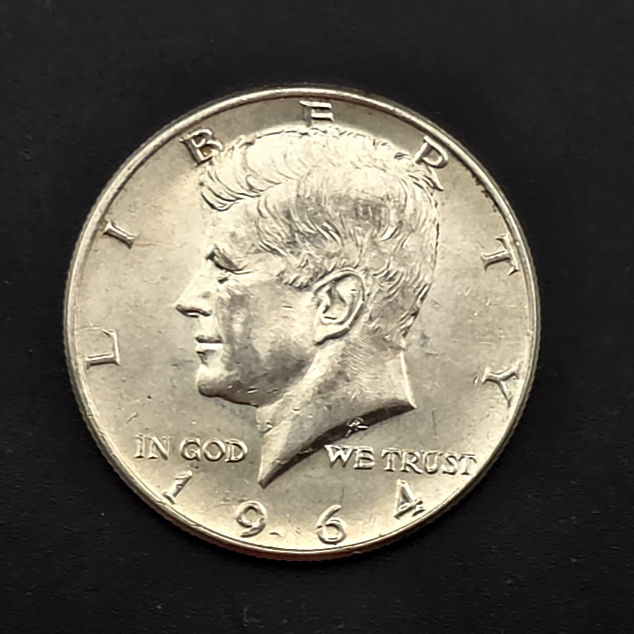 1964 Kennedy Half Dollar, 90% Silver