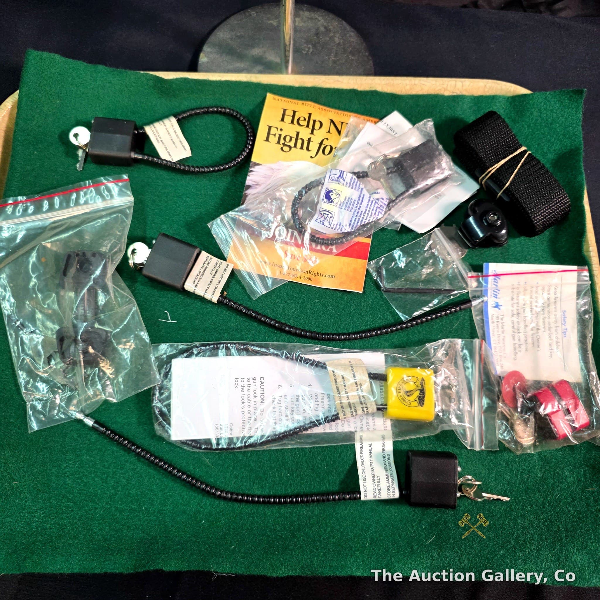 Gun Cable Locks, Mixed Lot of 6