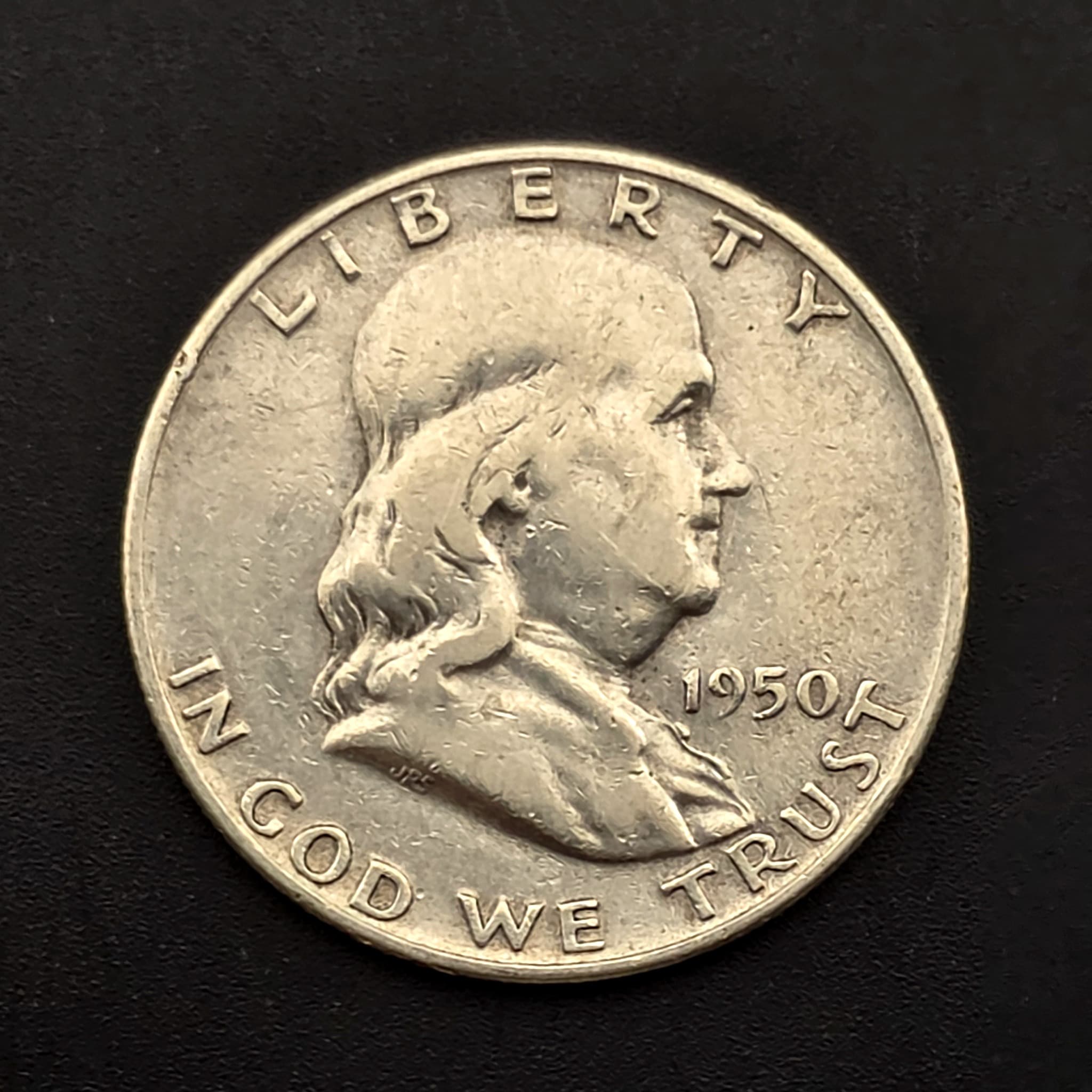 1950-D Franklin Half Dollar, 90% Silver
