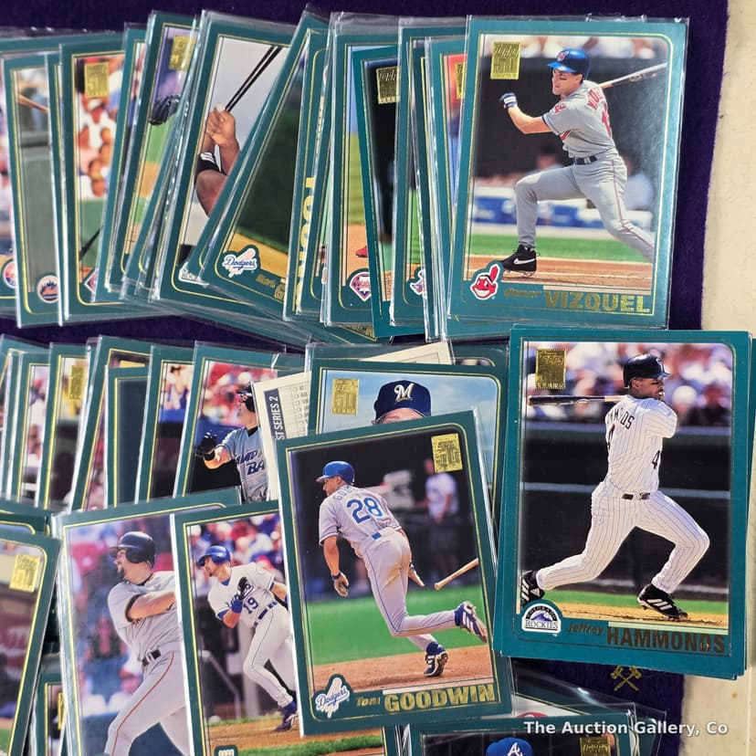 2001 Topps Baseball Cards, Large Lot โ Sleeved & Unsleeved โ photo 2