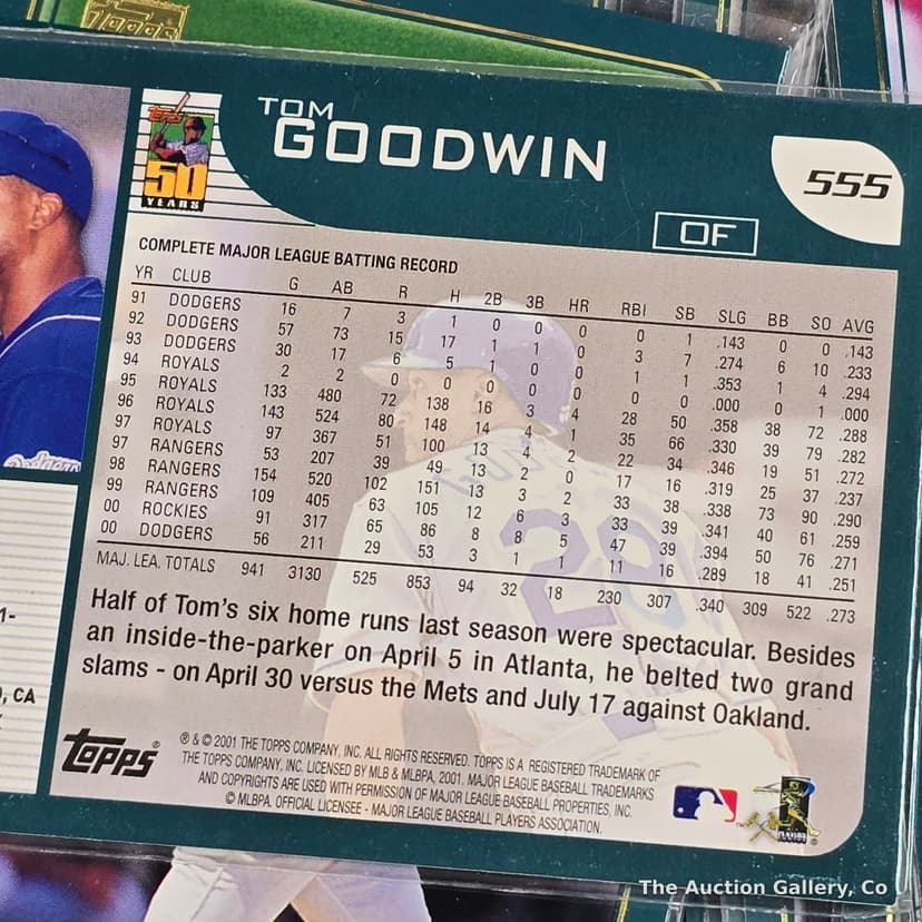 2001 Topps Baseball Cards, Large Lot โ Sleeved & Unsleeved โ photo 6