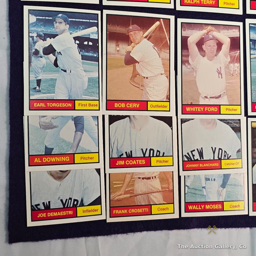 1961 NY Yankees Renata Galasso Baseball Card Set, 26 Cards โ photo 3