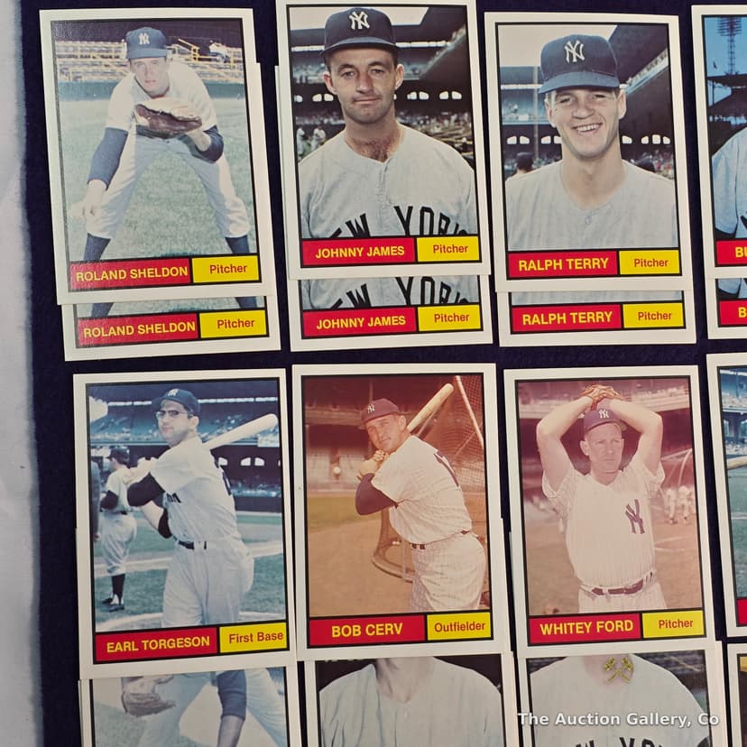 1961 NY Yankees Renata Galasso Baseball Card Set, 26 Cards โ photo 2