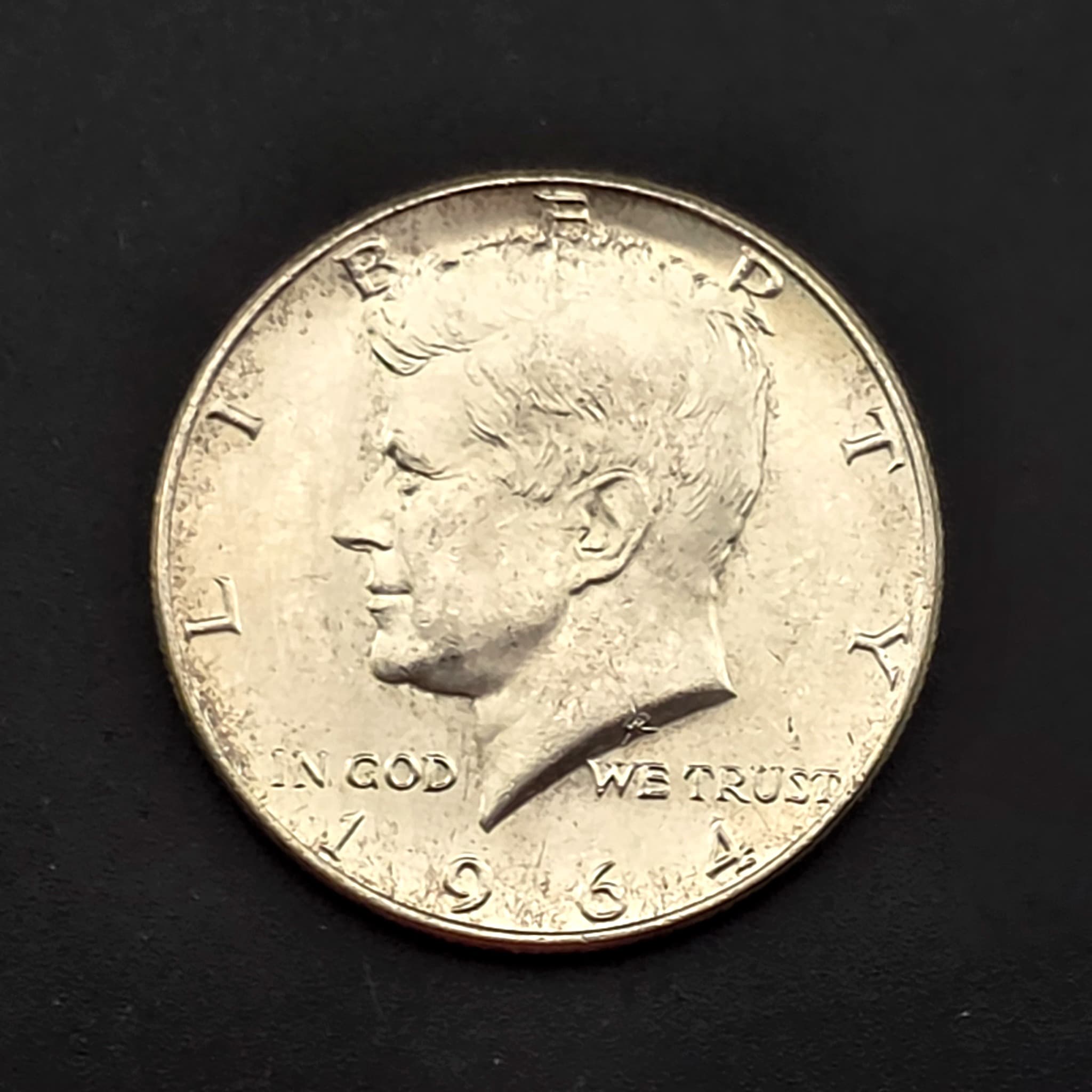 1964 Kennedy Half Dollar, 90% Silver