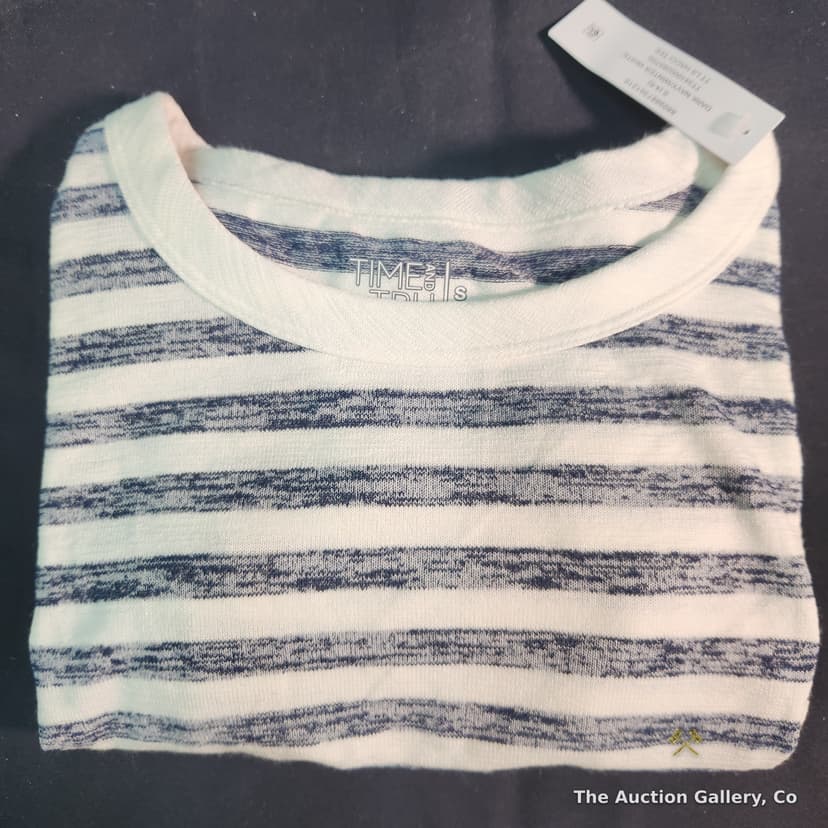 Time and Tru Striped Long-Sleeve Top, Size Small, NWT β photo 6