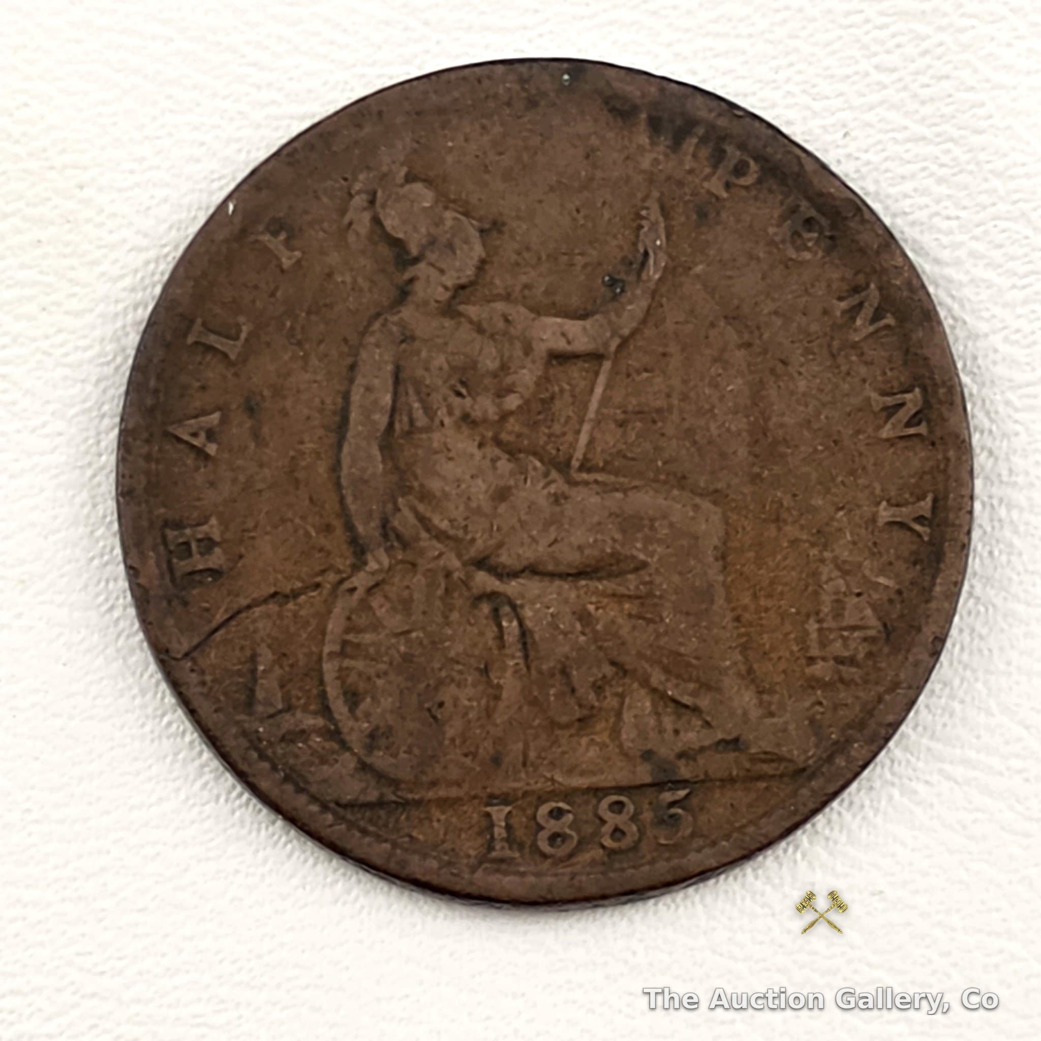 1885 British Half Penny, Queen Victoria
