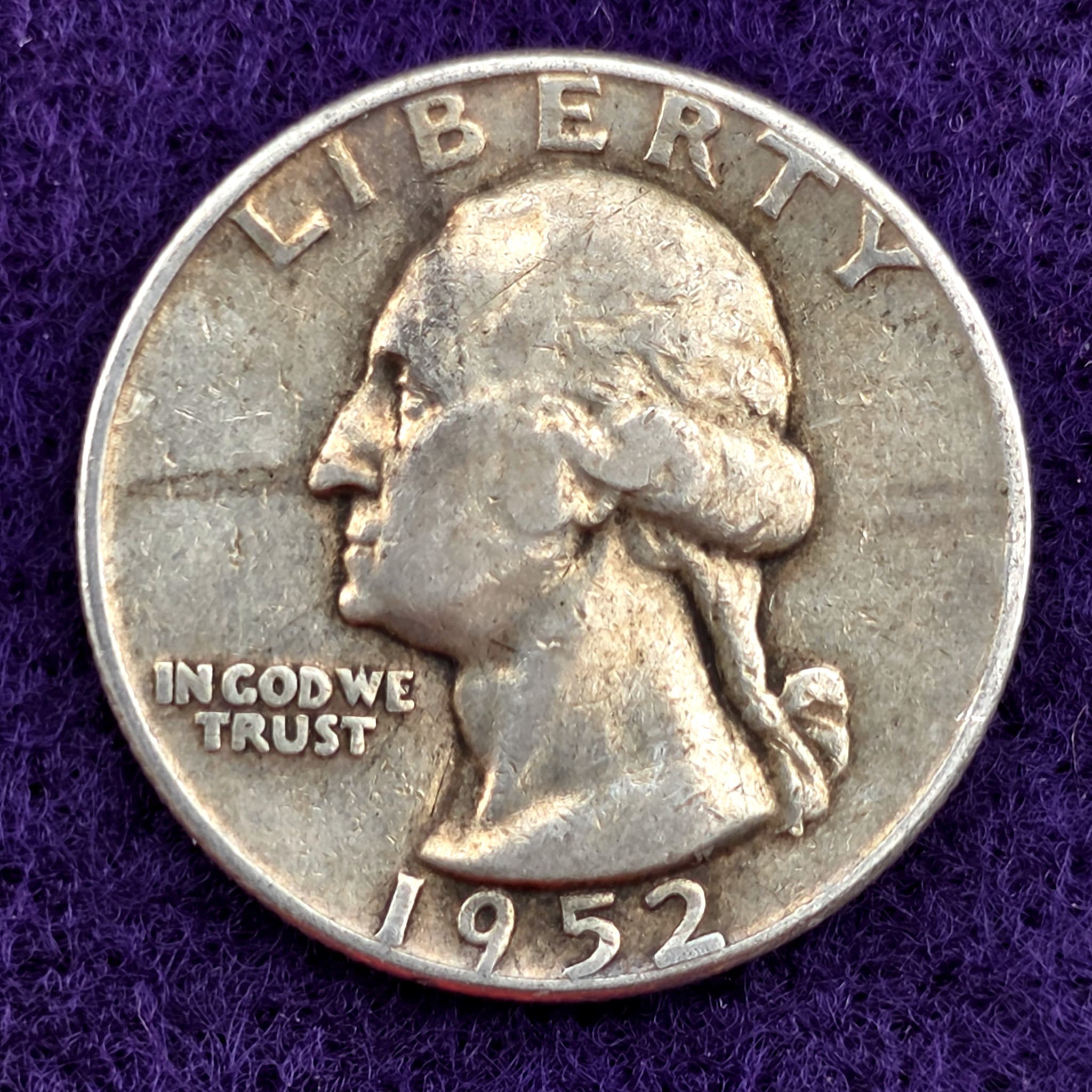 1952 Washington Quarter, 90% Silver